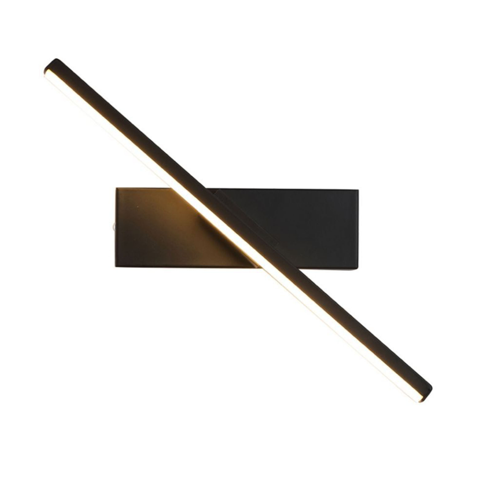 Schwenkbare Wandleuchte Fürs Schlafzimmer, Gehäuse Aus Eisen, Hitzebeständige, Korrosionsbeständige Oberfläche, Nachttischlampe Für Zuhause, Weißes Licht, Schwarz