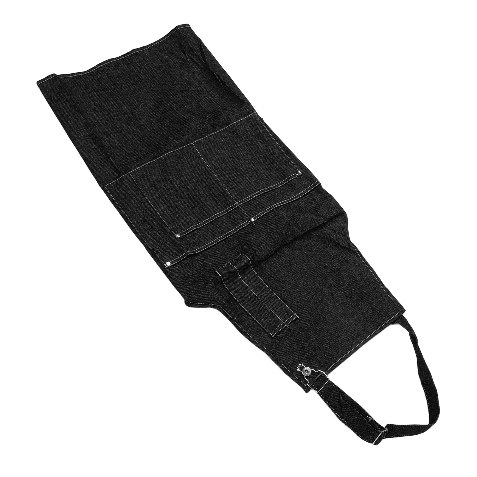 Vielseitige Canvas-schürze, Klassisch Lockere Passform, Mehrere Taschen, Strapazierfähig, Für Werkstatt, Arbeit Und Zuhause, Schwarz
