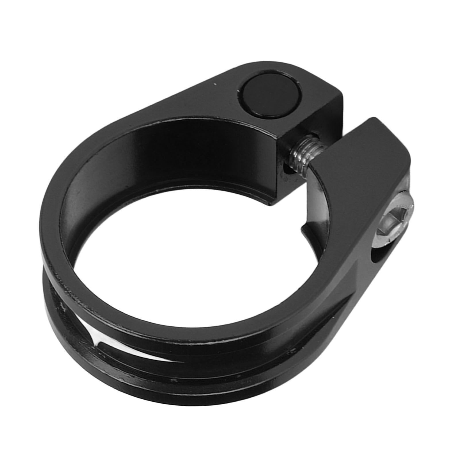31,8-mm-fahrradsattelklemme, Hohlkonstruktion, Schnellspanner, Leichte Aluminiumlegierung, Schwarz