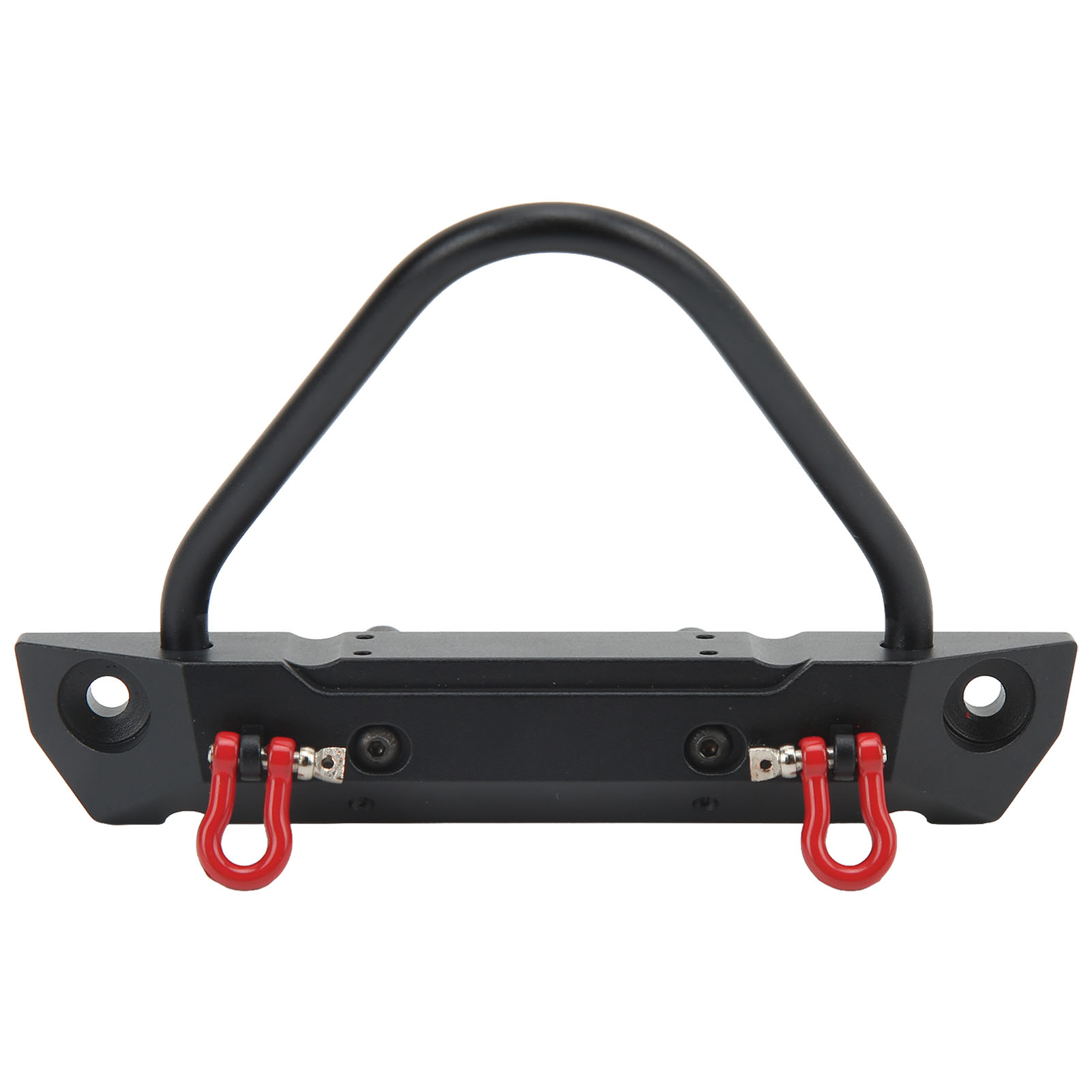 Frontstoßstange Aus Aluminiumlegierung Mit Leuchte Für Axial Scx10 90046 90047 1/10 Rc Crawler, Schwarz
