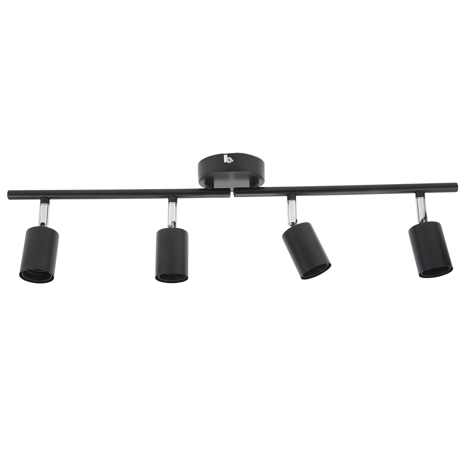 Led-deckenstrahler, 4 X 60 W, Verstellbarer Winkel, Faltbar, Mattschwarz, 4 Strahler, Schienenbeleuchtung Für Hotelzimmer, 85–265 V