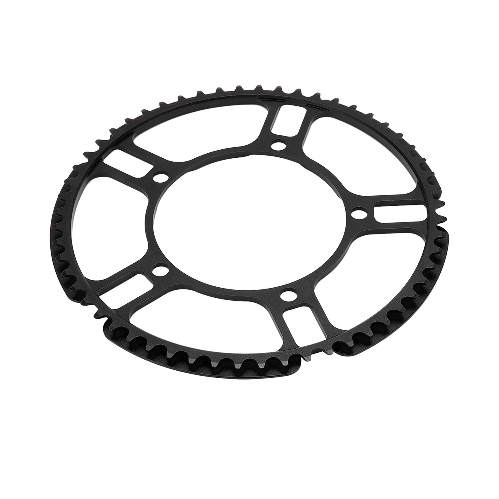 56t 130bcd 5-loch-kettenblatt Mit Petal-design Für Litepro Lp Faltkurbelgarnitur, Schwarz, Einzelkurbelgarnitur