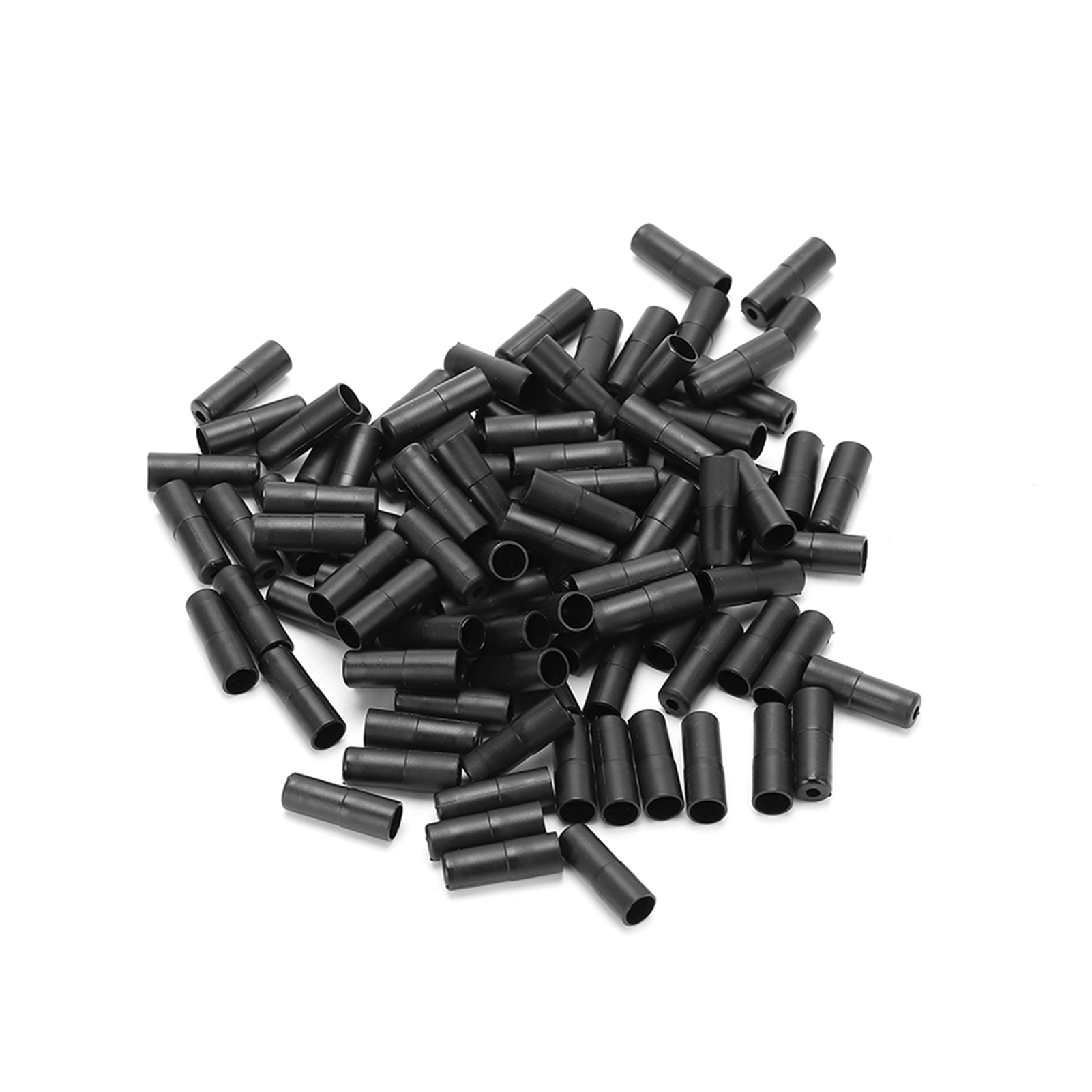 100 Schwarze Bremszugendkappen, Kunststoffspitzen, Kabelkappen Für Fahrräder, Für Bremszugrohre Mit 5 Mm Durchmesser