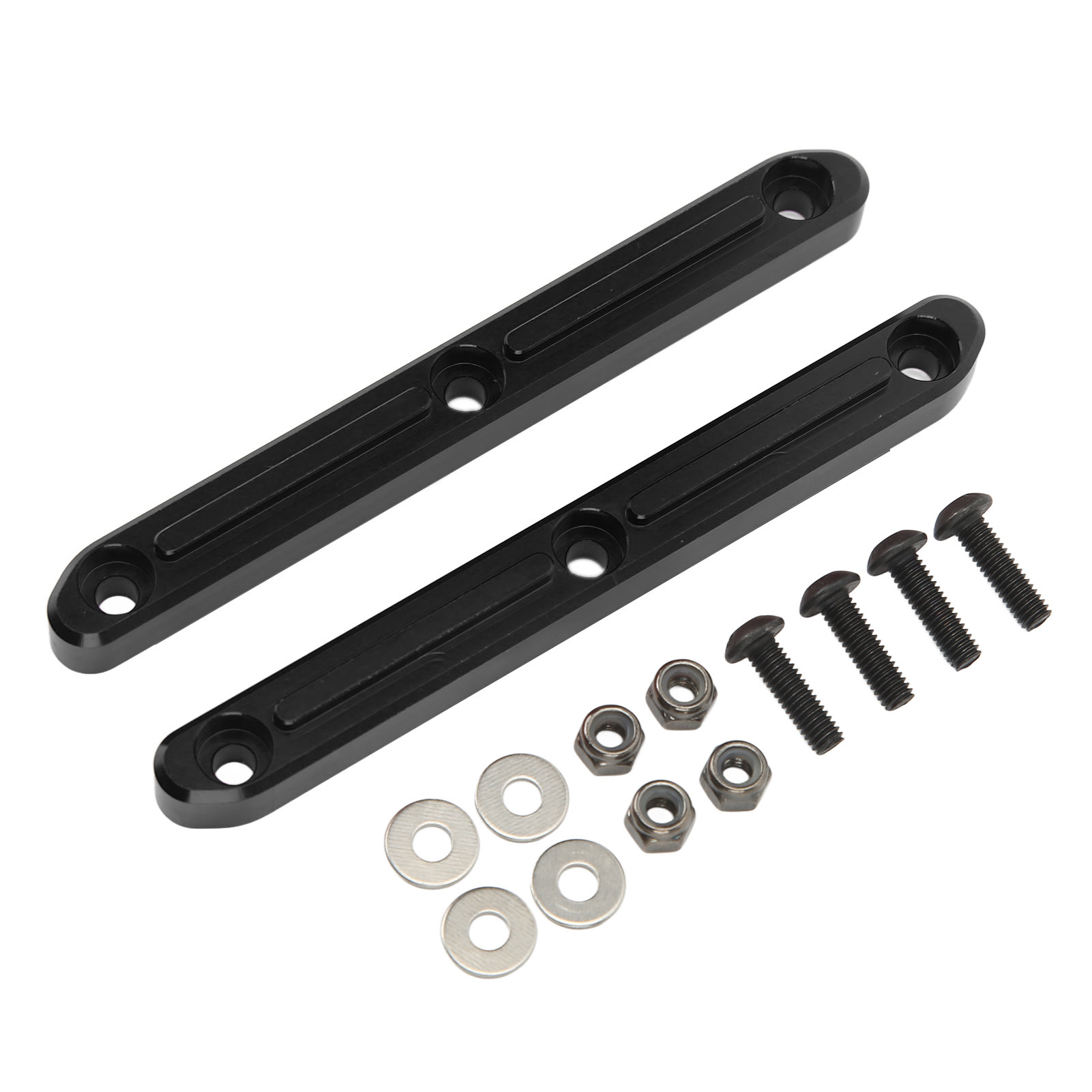 2 Stück Robuste Aluminium-dachträger, Präzise Und Langlebig Für Arrma 1/5 Outcast Kraton 8s, Schwarz