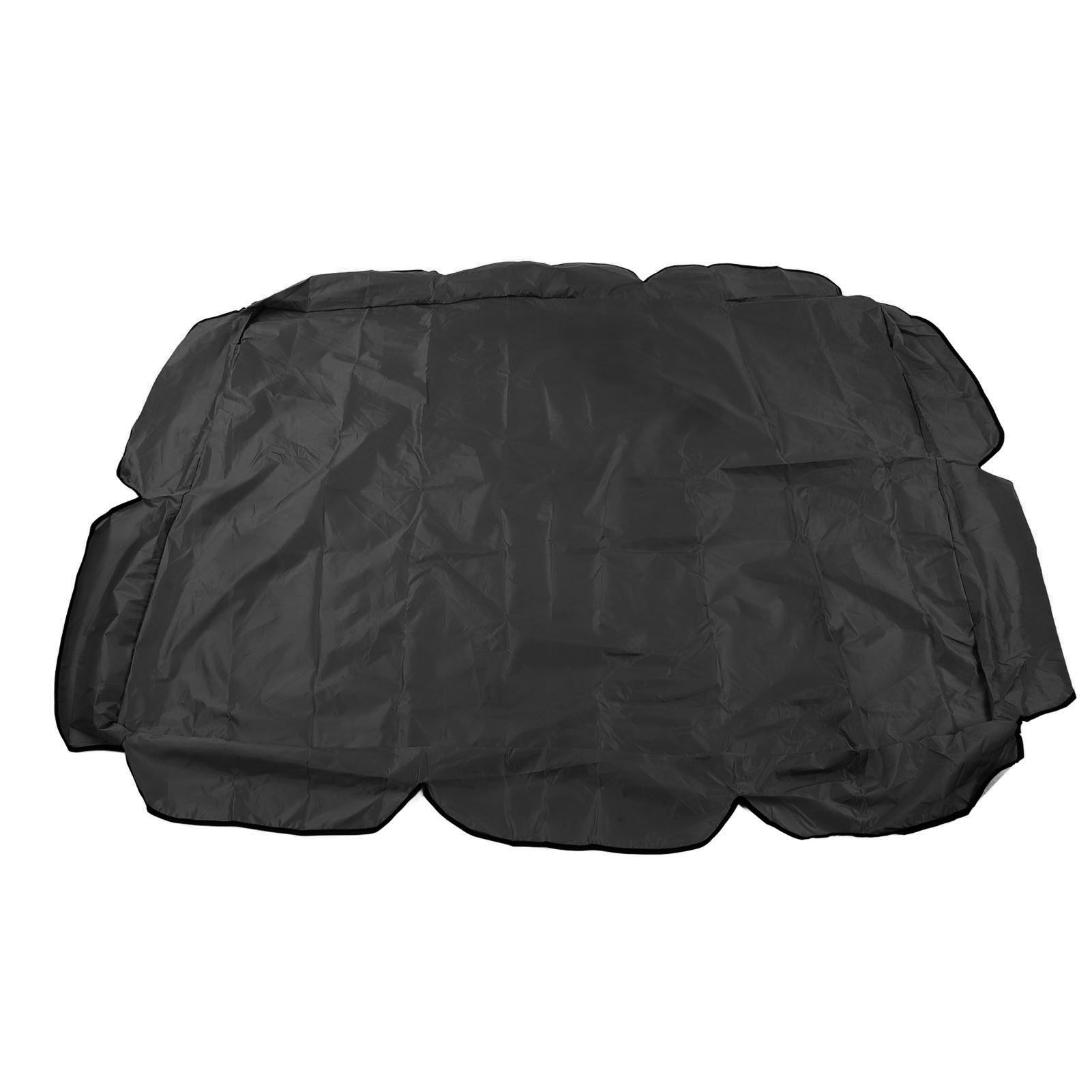 Silbernes Oxford 210d Schaukeldach, Wasserdicht Und Uv-beständig, Für Terrassen- Oder Gartenstühle, 142 X 120 X 18 Cm, Schwarz