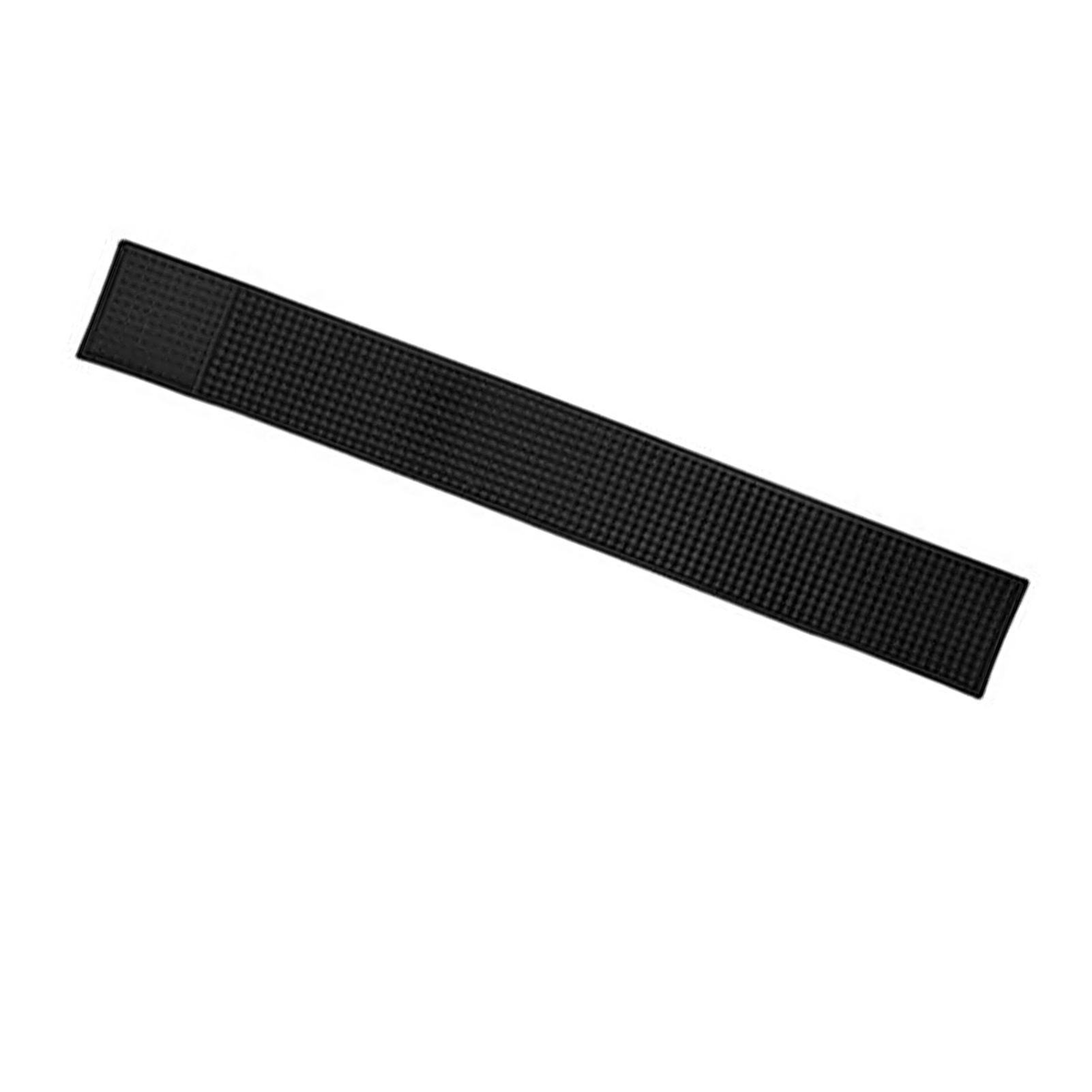 Schwarze, Rutschfeste Pvc-barmatte (60 X 8 X 1 Cm), Auslaufsichere Matte Für Kaffee- Und Friseursalons