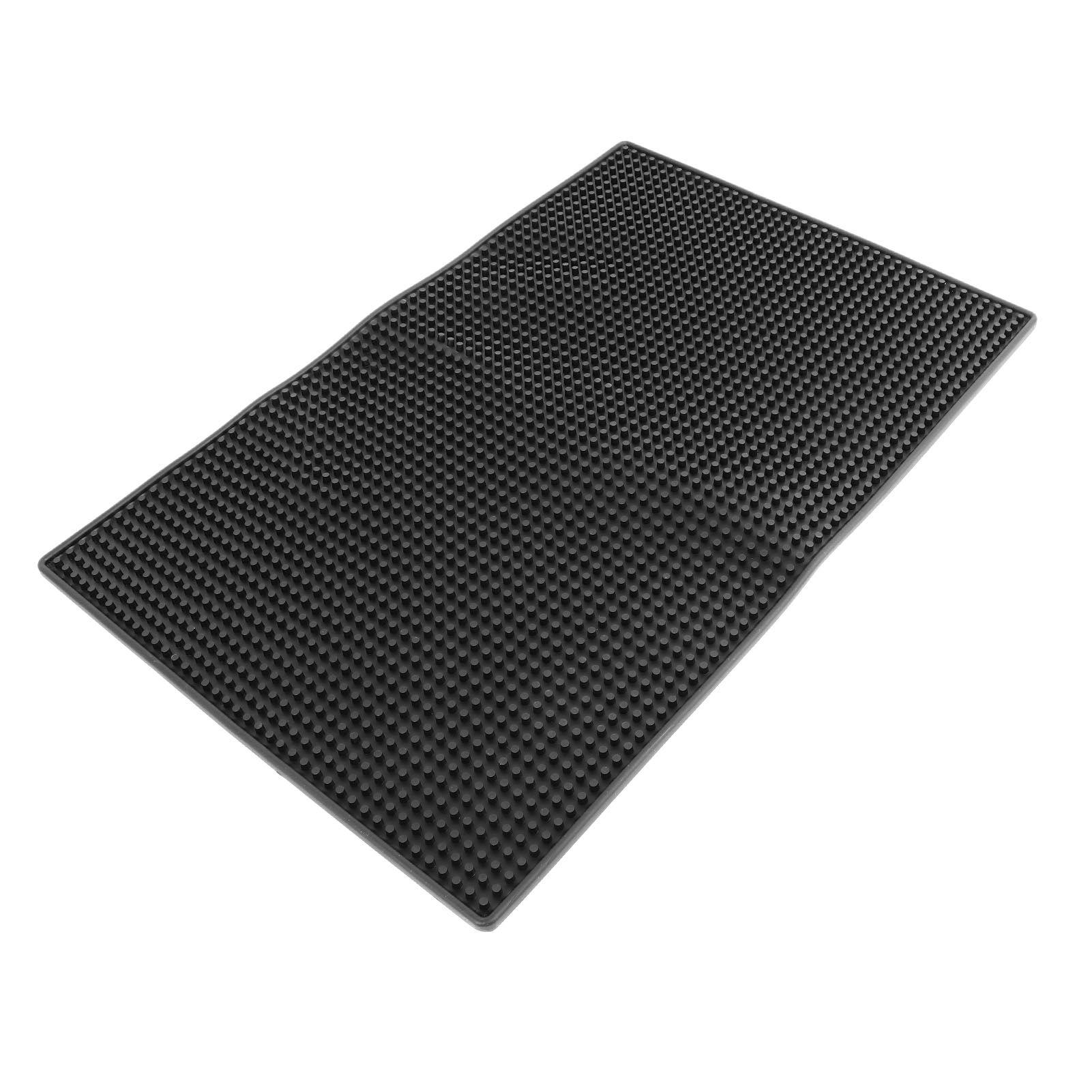 Schwarze, Quadratische, Multifunktionale, Rutschfeste Küchenmatte Aus Gummi Zum Schutz Der Arbeitsfläche.