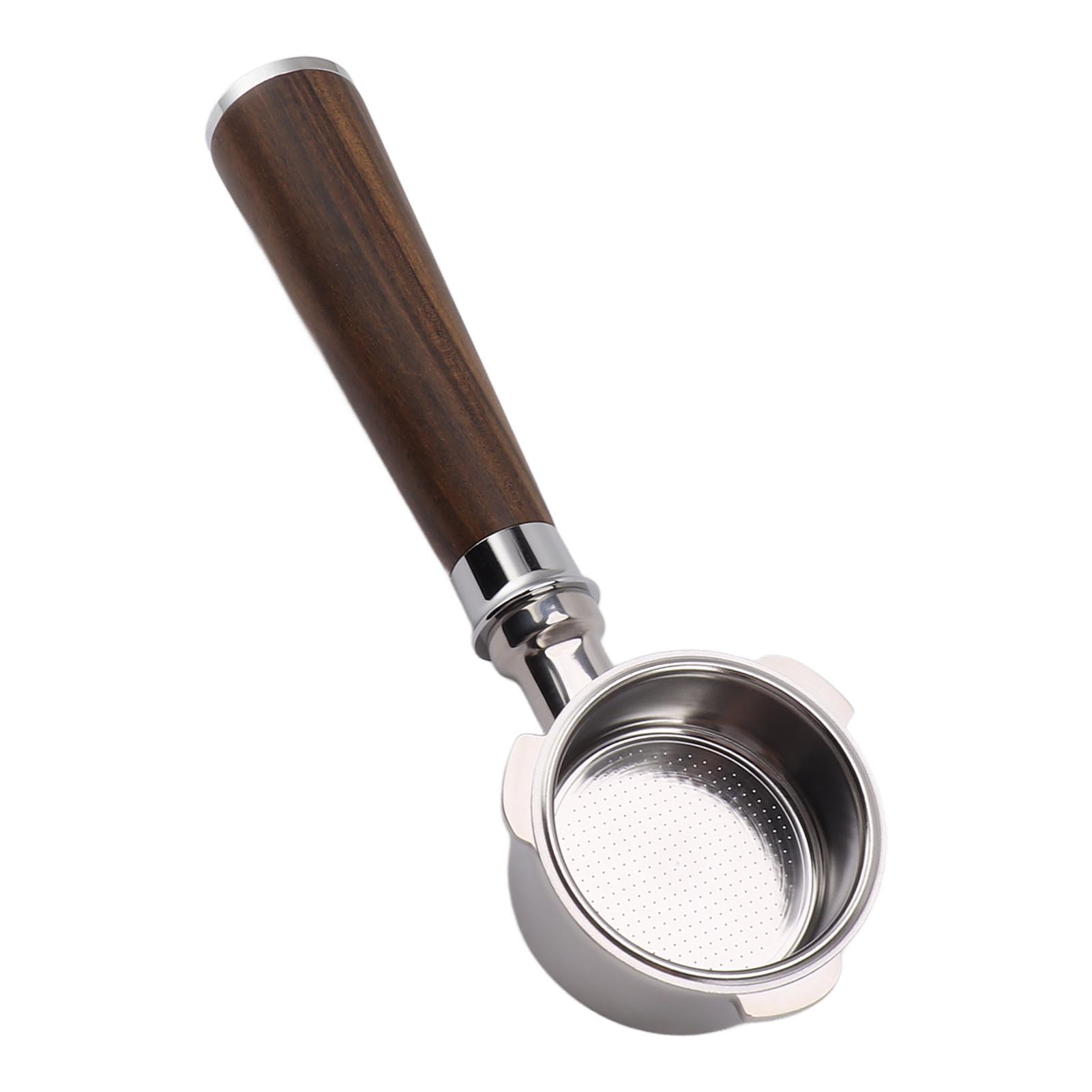 Ears 51mm Edelstahl-filterhalter, Bodenloser Filterhalter Mit Griff Für Donlim Petrus Bear Yanxune Kaffeemaschine, Schwarz