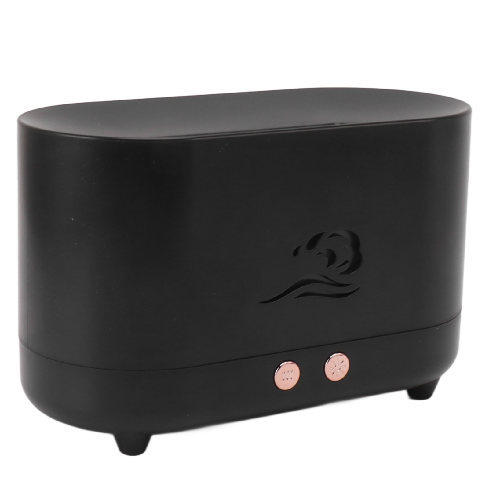 Schwarzer 225-ml-usb-diffusor Mit 35 Db Und Flammensimulator Für Ätherische Öle, Geeignet Für Kaffeezubereitung Zu Hause