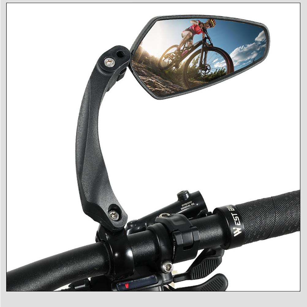 Lenkermontierter Fahrradspiegel, Verstellbarer Und Drehbarer Rückspiegel, Sicherheitszubehör Für Rennräder Und Mountainbikes, Rechte Seite, Schwarz