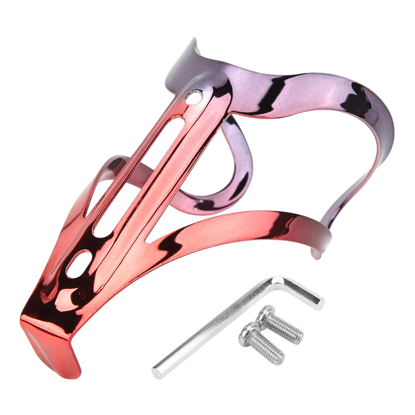 Robuster Fahrradflaschenhalter, Abgerundete Kanten, Leuchtende Farben, Geringes Gewicht, Trinkflaschenhalter Für Rennräder Und Mountainbikes, Schwarz Und Rot