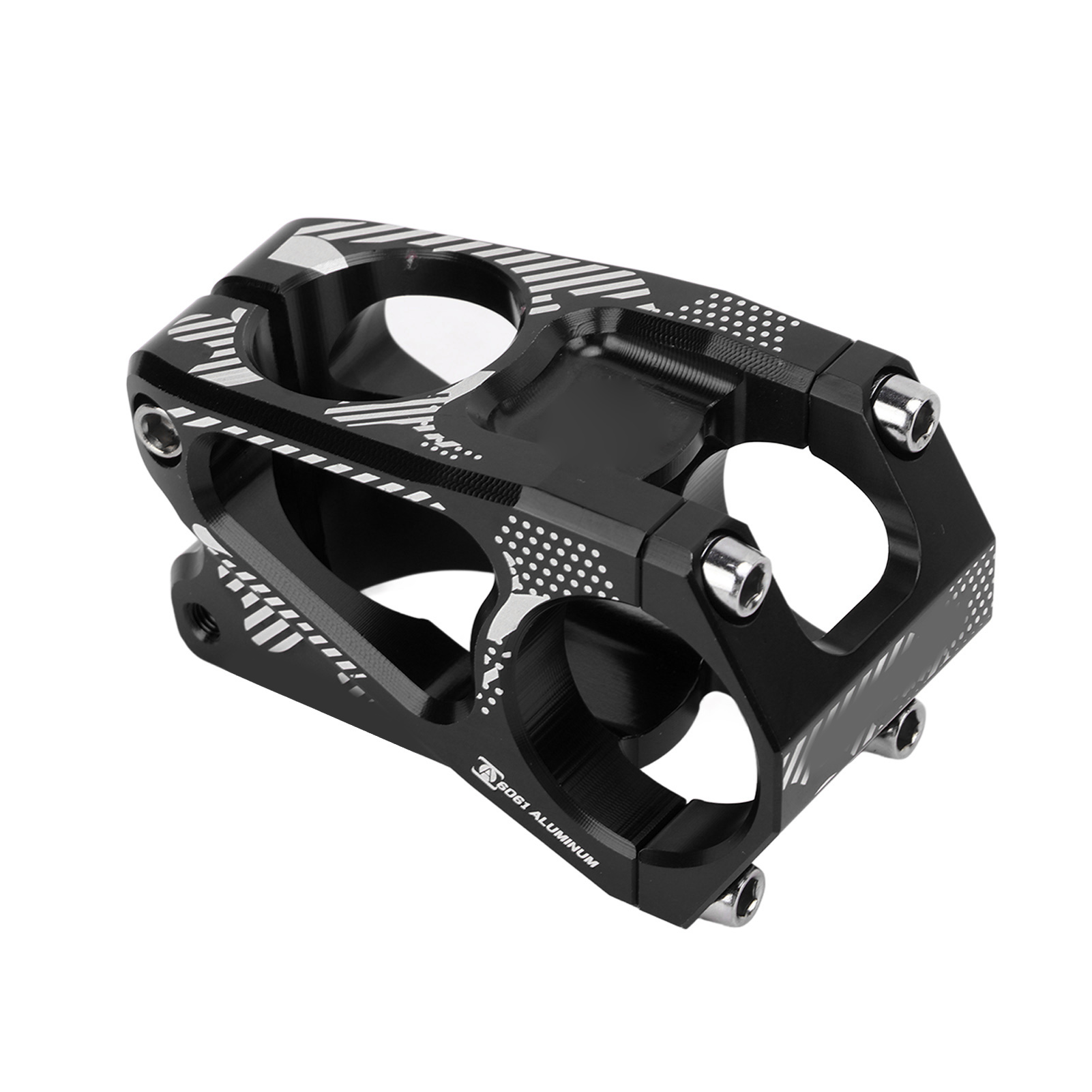 31,8 X 45 Mm Cnc-gefräster, Hohler Fahrradlenkervorbau Aus Aluminiumlegierung Für Rennräder Und Mountainbikes, Schwarz
