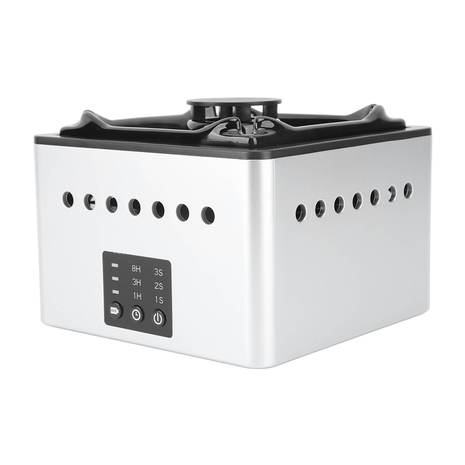 Rauchfreier Aschenbecher Mit Luftreiniger, Negativ-ionen-technologie, Usb-ladefunktion, 8000-mah-akku Und Rauchsensor Für Zuhause, Büro Und Bar, Schwarz