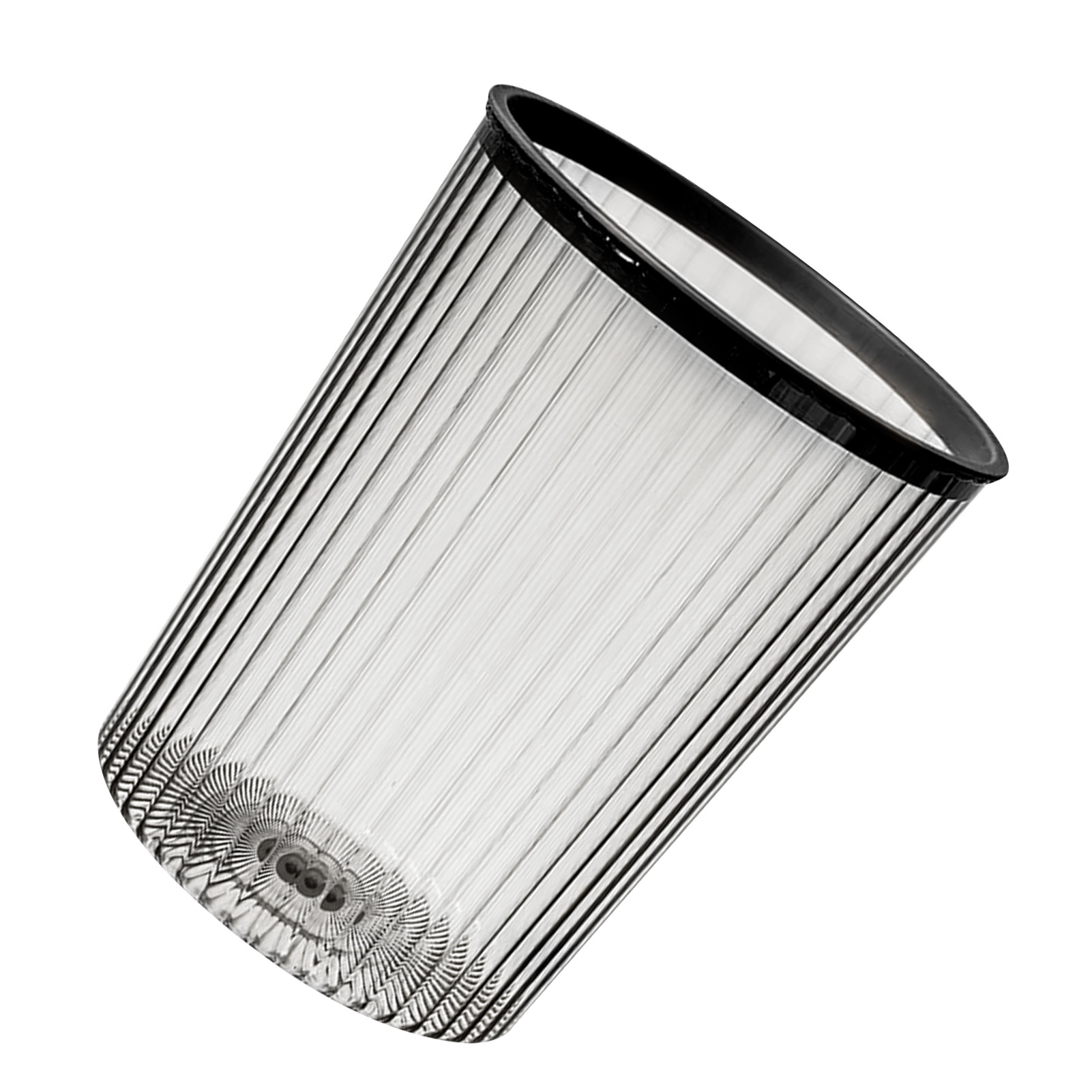 Transparenter Mülleimer Mit Ringdeckel, Großer Müllbeutel Mit Freier Kapazität, Schwarz Für Zuhause