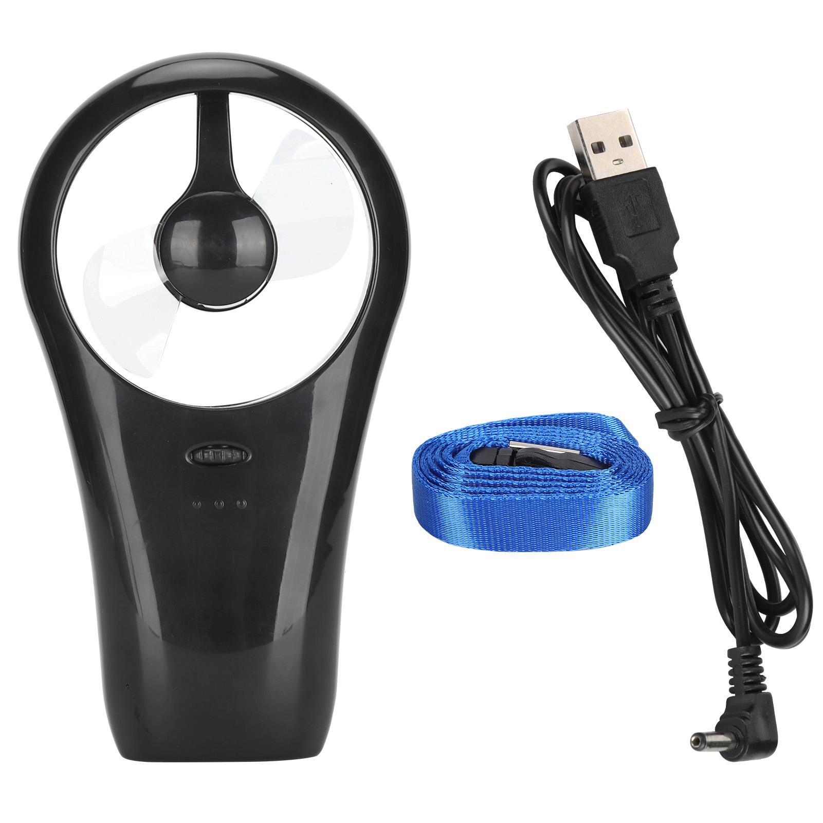 Mini-ventilator, Tragbar, Leise, Usb-aufladbar, Für Den Innen- Und Außenbereich, Schwarz