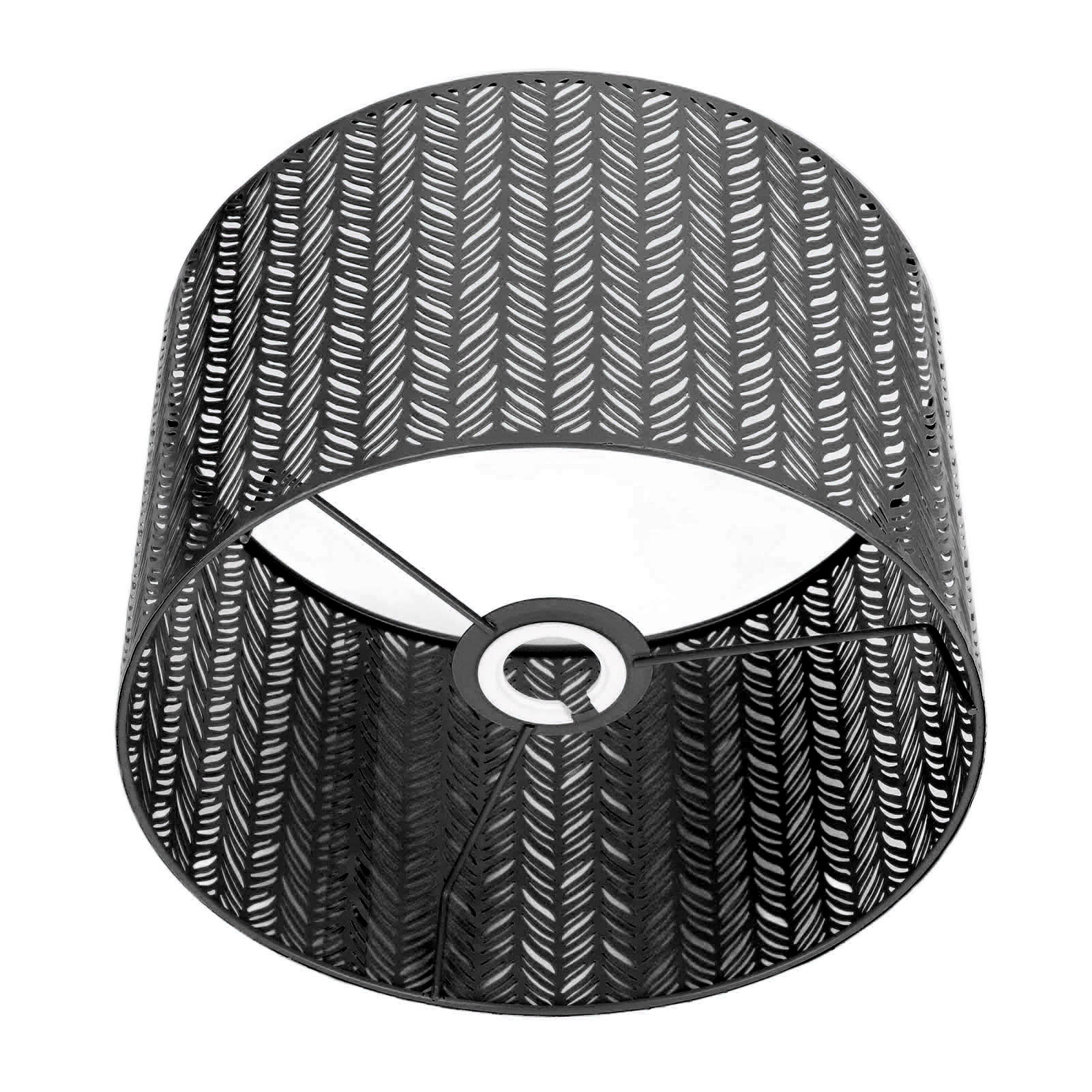 Perforierter Metall-lampenschirm In Tannenblattform, E27 E14, Zum Klemmen, Schwarz, Für Tisch-, Wand- Oder Deckenleuchte