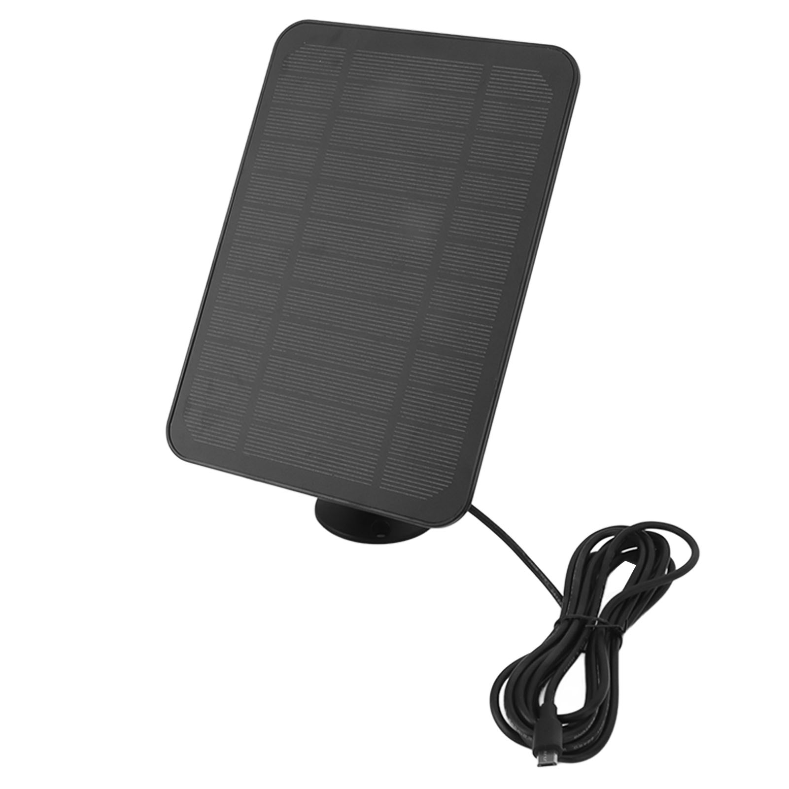 4-w-5-v-solarpanel Für Arlo-, Ring- Und Blink-kameras Ip65-wasserdichtes Solarladegerät Mit 360° Verstellbarer Halterung Schwarz