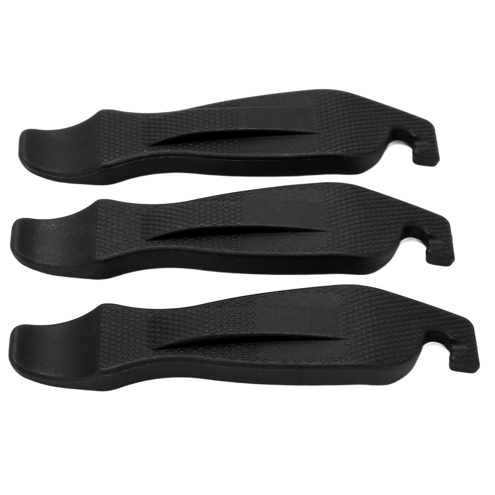3-teiliges Fahrradreifenheber-set Aus Hochfestem, Rutschfestem Nylon, Schwarzes Fahrradreifenreparaturwerkzeug