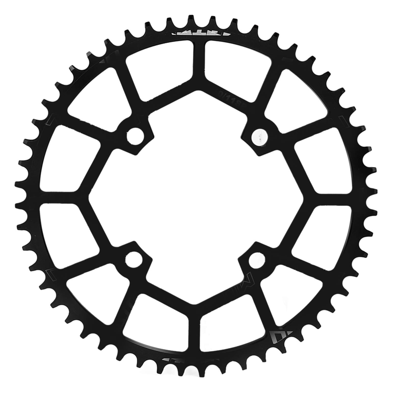 Mountainbike-kettenblatt 104 Bcd 52t 104 Mm Aluminiumlegierung, Schwarz
