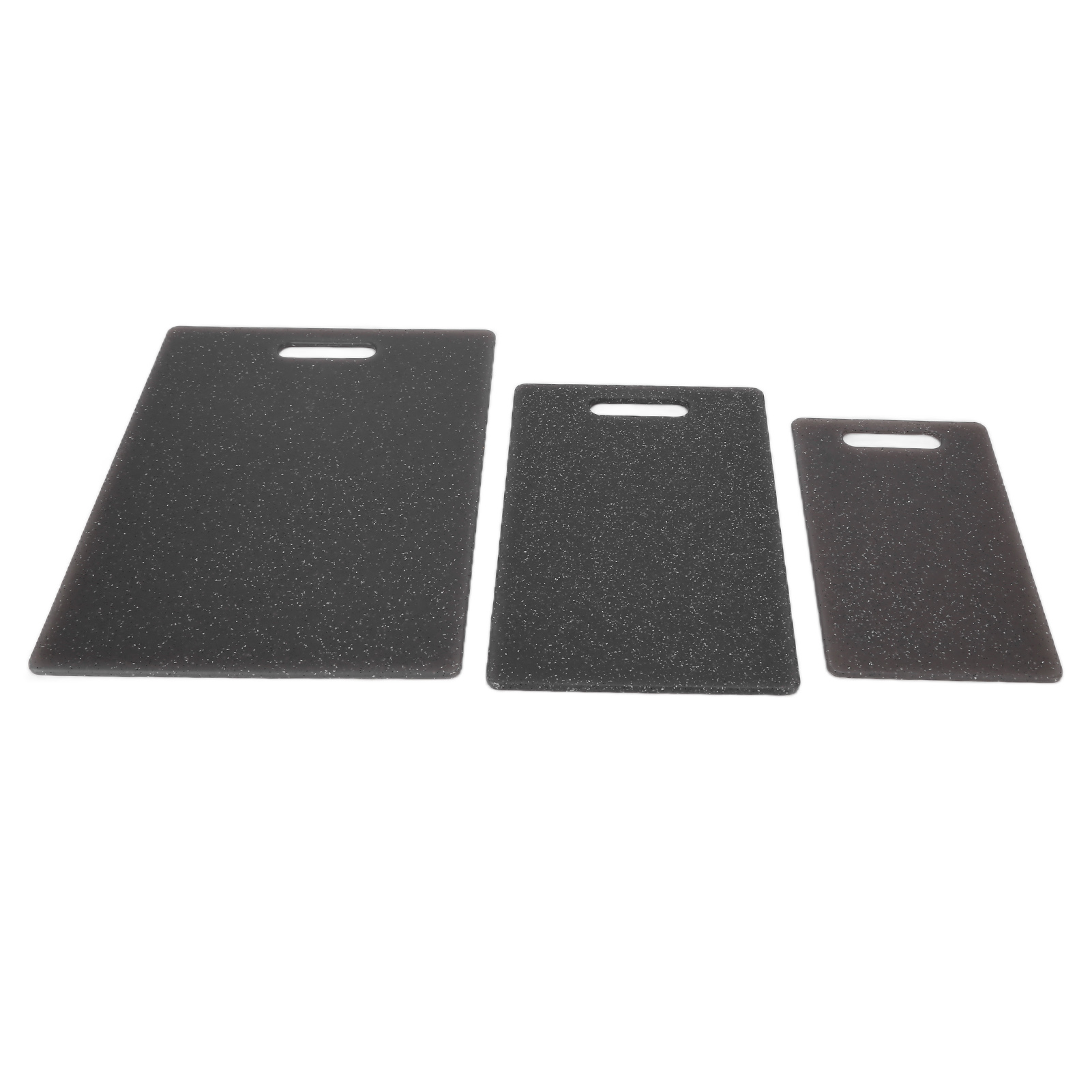 3-teiliges, Doppelseitiges Schneidebrett In Marmoroptik, Schwarz, Küchenaccessoire
