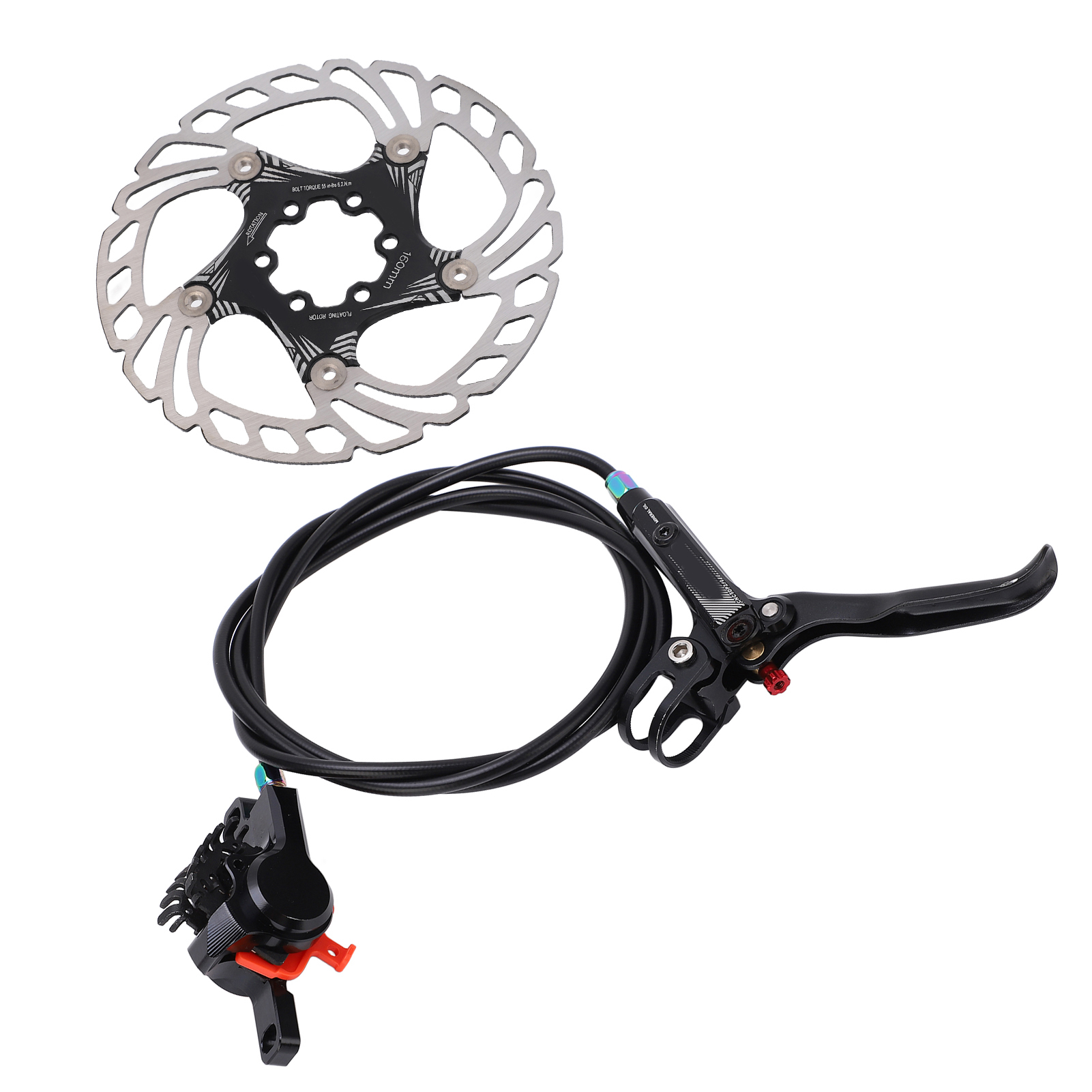 Meijun Scheibenbremsen-set Für Fahrräder, Umbausatz Für Vorder- Und Hinterradbremse Für Rennräder Und Mountainbikes, Schwarz