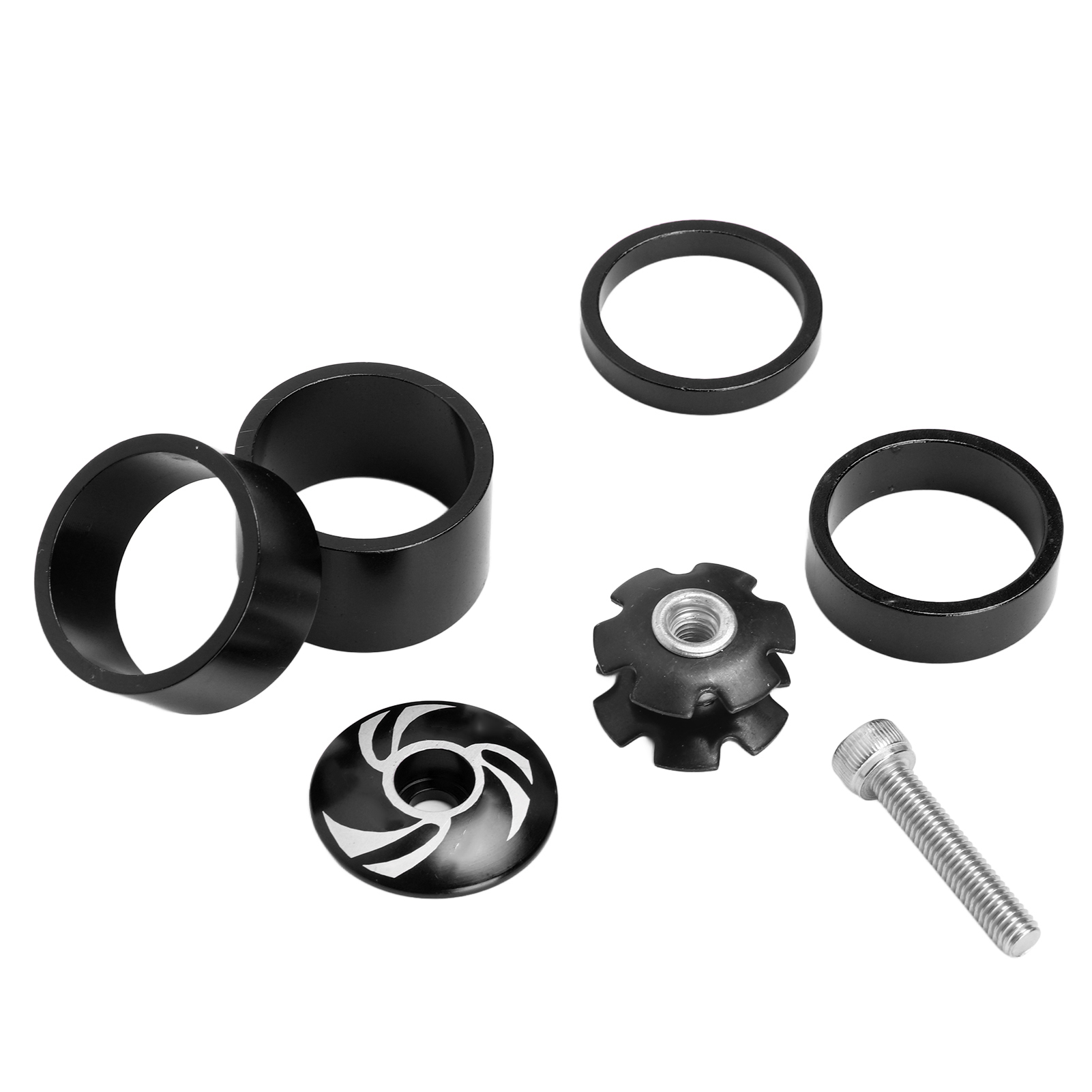 Leichter, Glänzender, Umweltfreundlicher Fahrradhelm, Komplettes Ersatzteilset Für Fahrräder, Schwarz