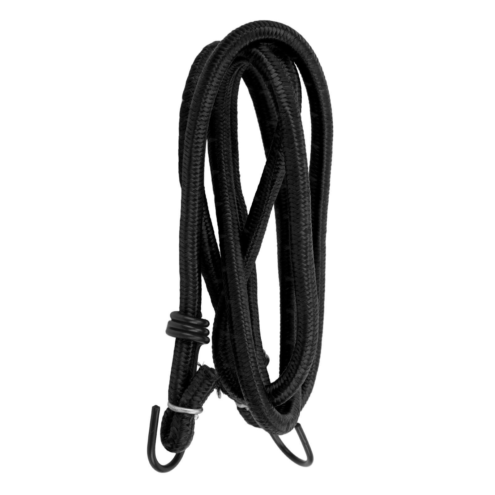 Elastische Kabel Mit Gummihaken Für Fahrradträger, Camping, Schwarz