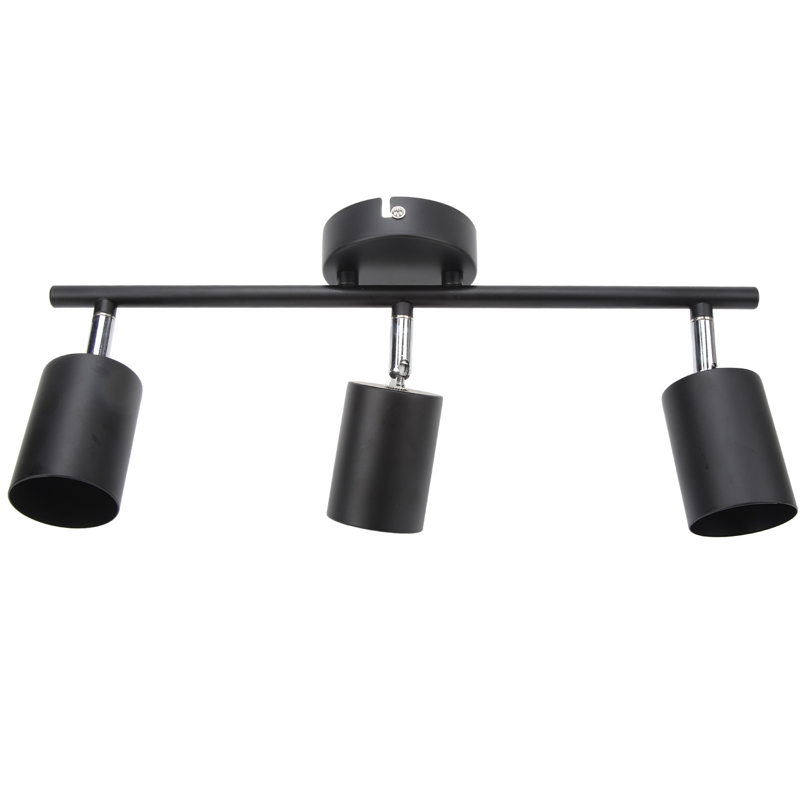 3-flammiges, Verstellbares Led-strahler-set, 40 Cm Langer Arm, 90° Drehbar, Mattschwarz, Schienenbeleuchtung Für Gu10-leuchtmittel, 85–265 V