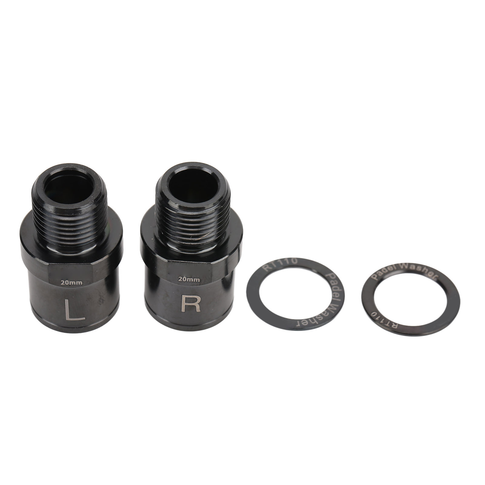 Fahrradpedalständer Aus Titanlegierung, 20 Mm Verlängerte Achse Für Mountainbikes, Schwarz