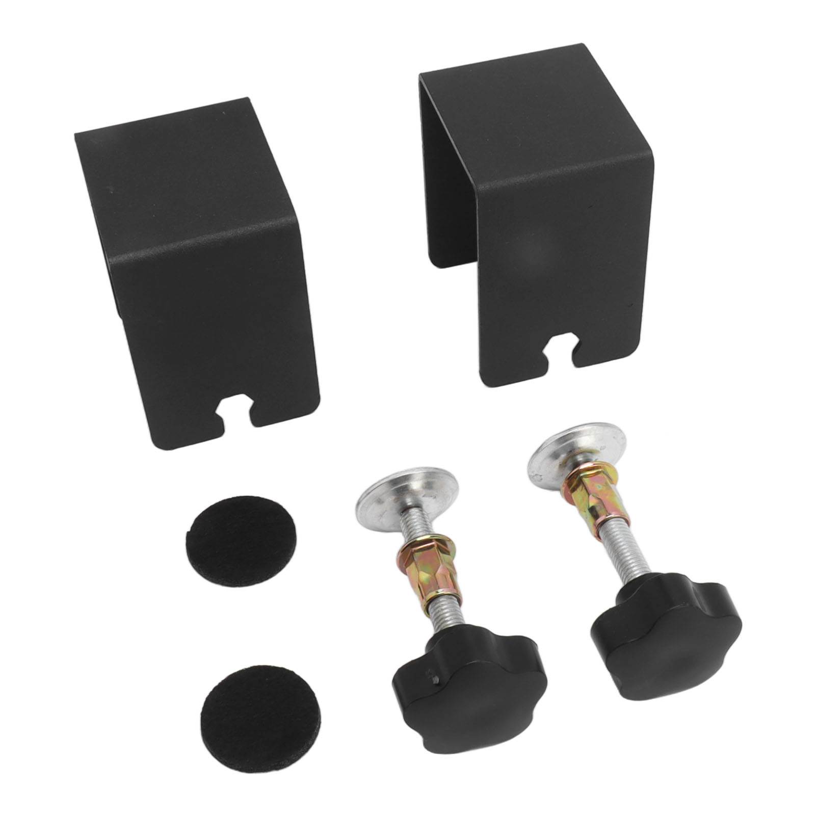 Stück Schubladenfront-befestigungsclips, Schwarze Elektrostatische Beschichtung, Möbelfrontklemmen