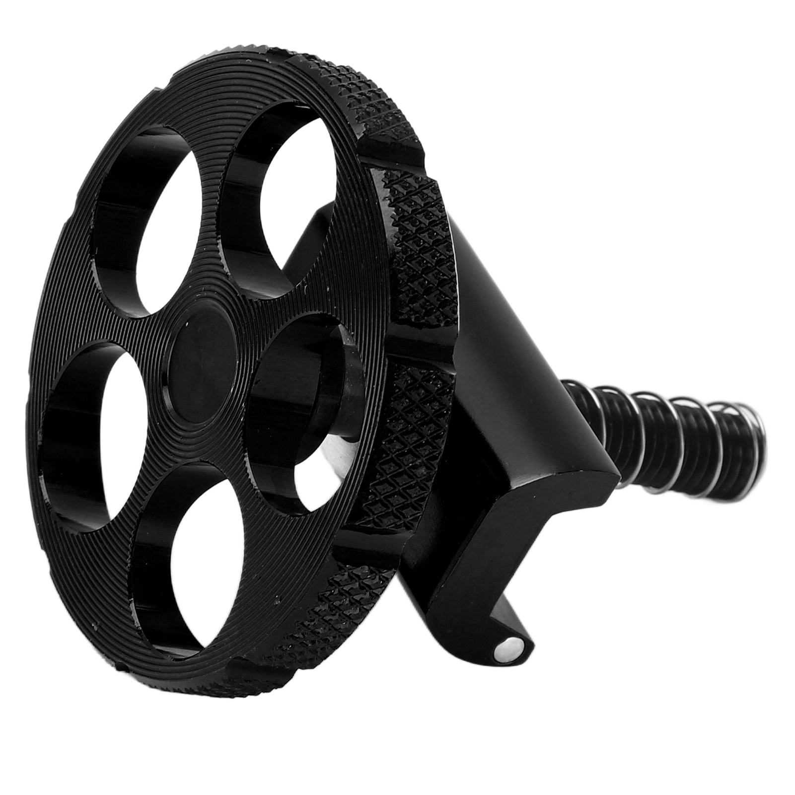 Integrierte Cnc-gefräste Aluminium-klappklemme Für Brompton-falträder – Schwarz