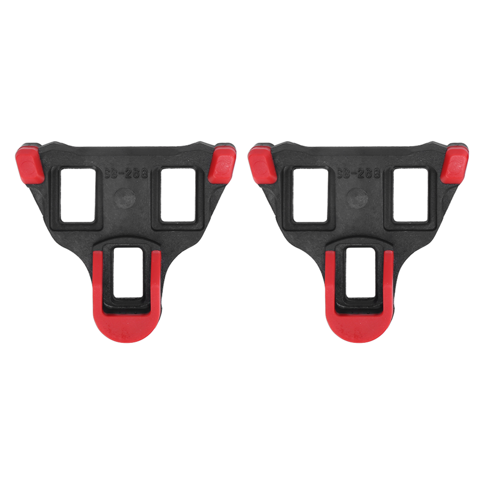 Tb-011 Universal-rennrad-cleats 6° Float, Selbstverriegelndes Cleat-set Für Fahrradpedale, Schwarz/rot