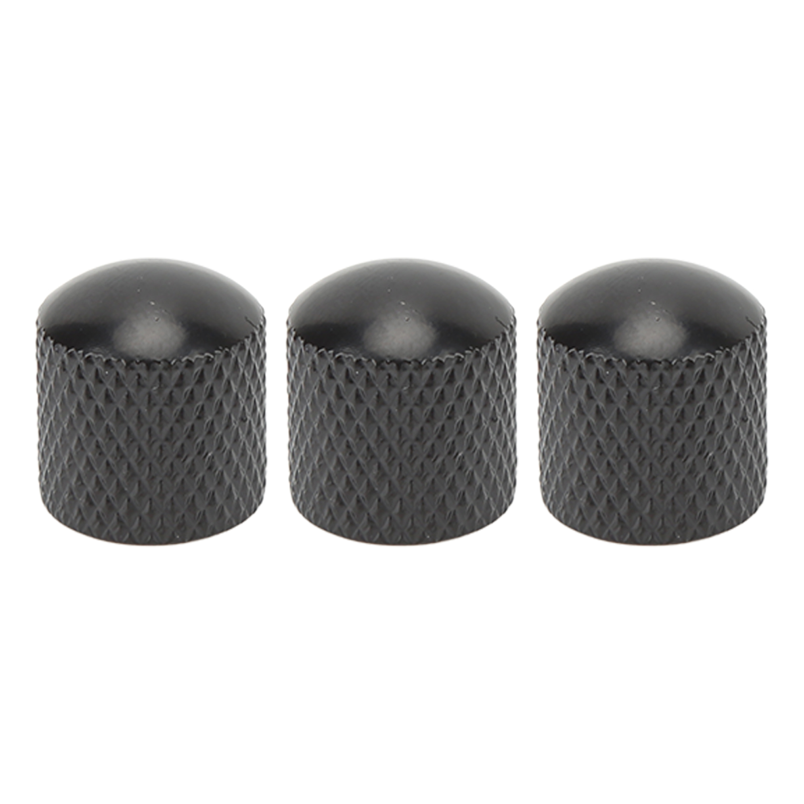 Robuste Metallknöpfe Für E-gitarren, Schwarz, Edles Aussehen, Standardersatz Für Potentiometer