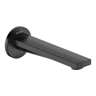 Duravit Wanneneinlauf Tulum Ausl. 171mm, Rosette rund, schwarz matt