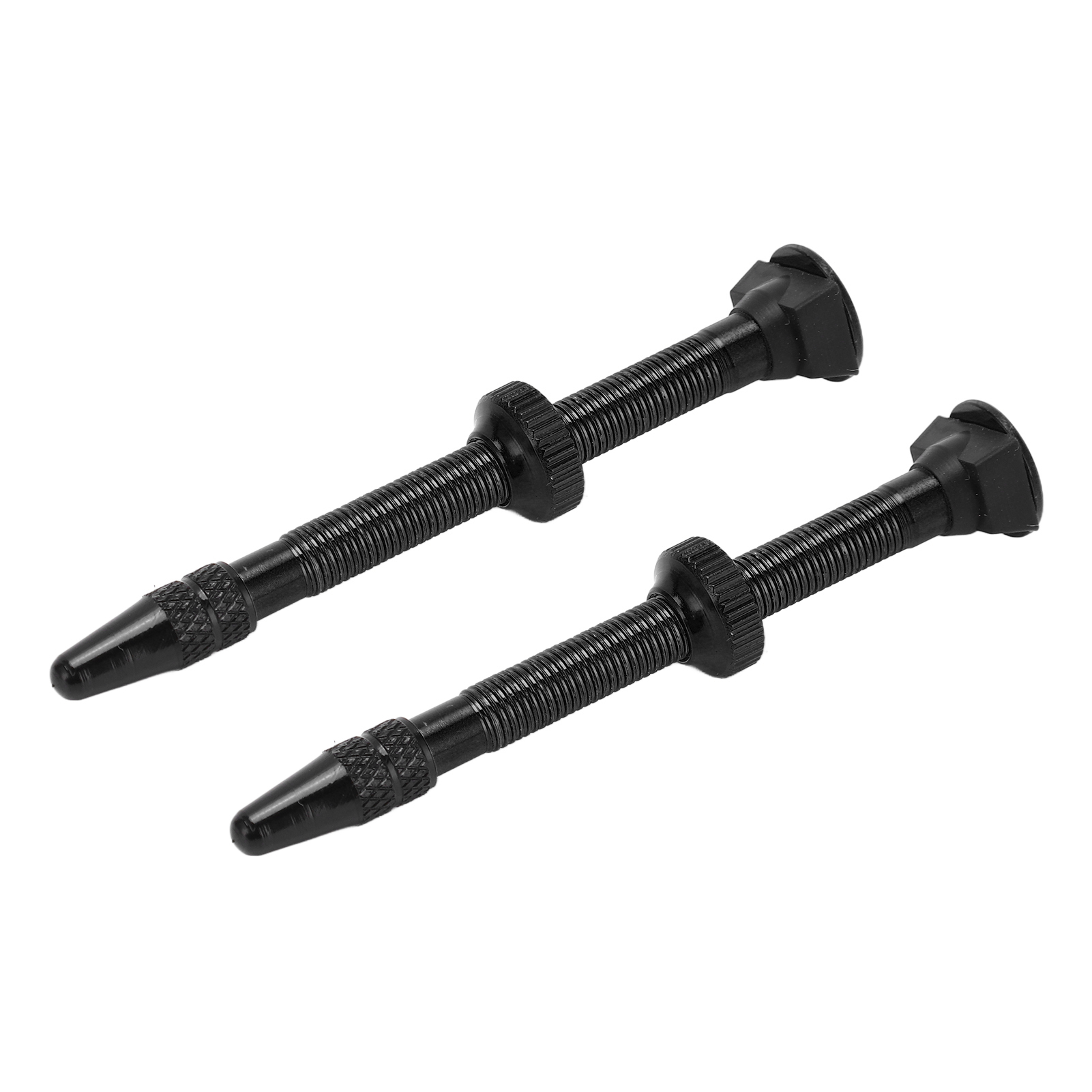 2-teiliger 60-mm-tubeless-presta-ventilschaft Aus Leichter Aluminiumlegierung Für Rennräder Und Mountainbikes, Schwarz