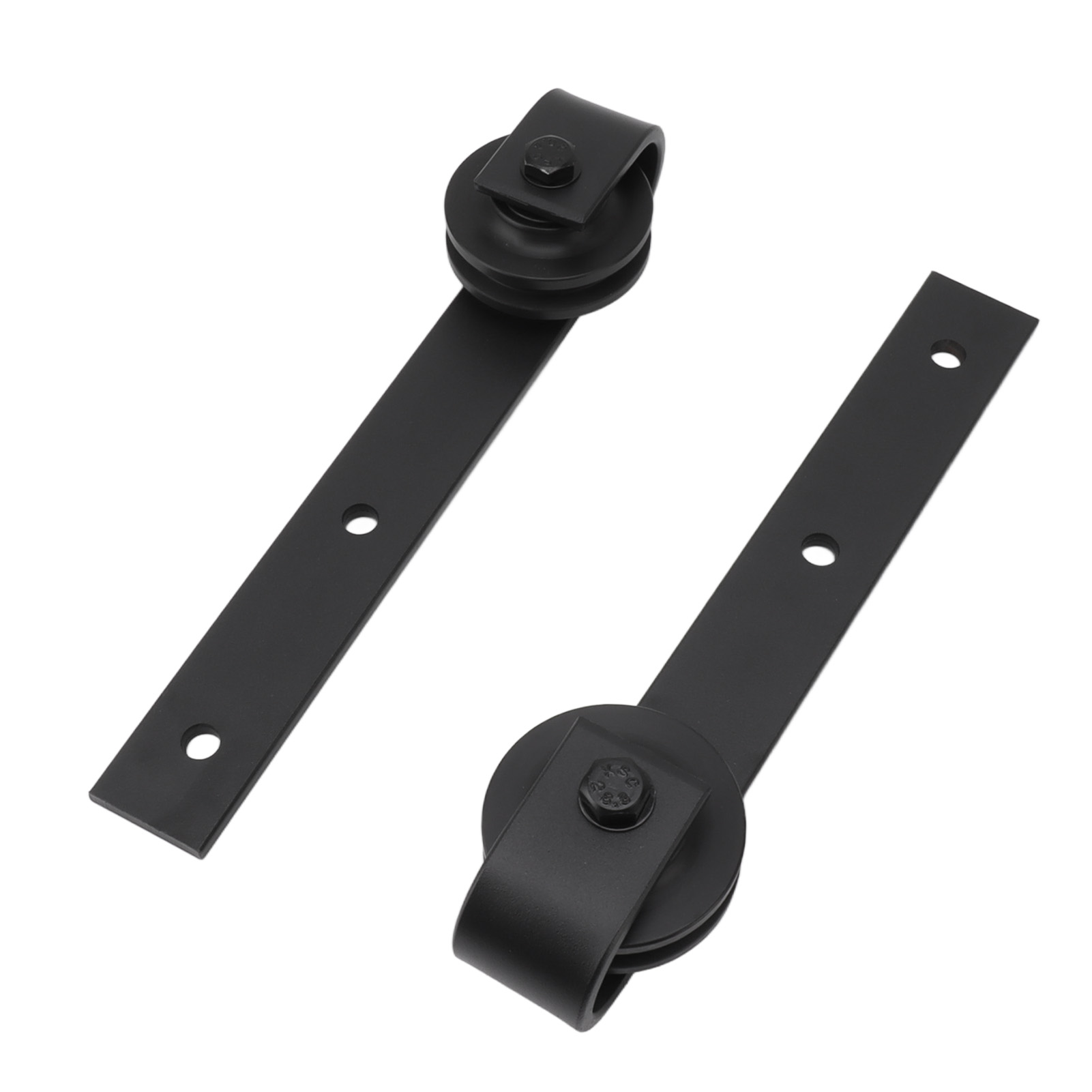 Paar Schiebetürrollen, Rollenset Für Hängeschienen Aus Kohlenstoffstahl, Scheunentorrollen-set, Schwarz, Für Büro, Schlafzimmer, Wohnzimmer