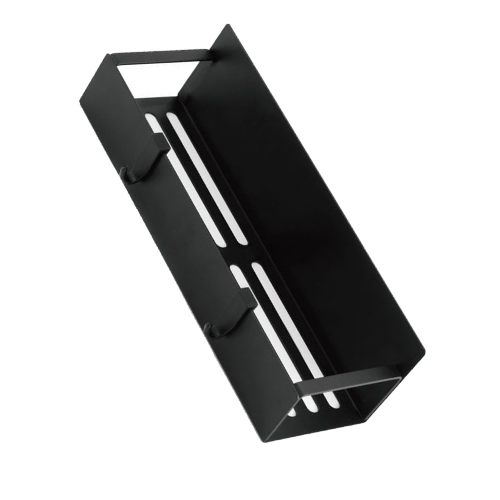 Magnetisches Gewürzregal Für Den Kühlschrank Mit Haken, Hängender Gewürzorganizer Für Die Küche, Schwarz, 27 X 8,5 X 5 Cm