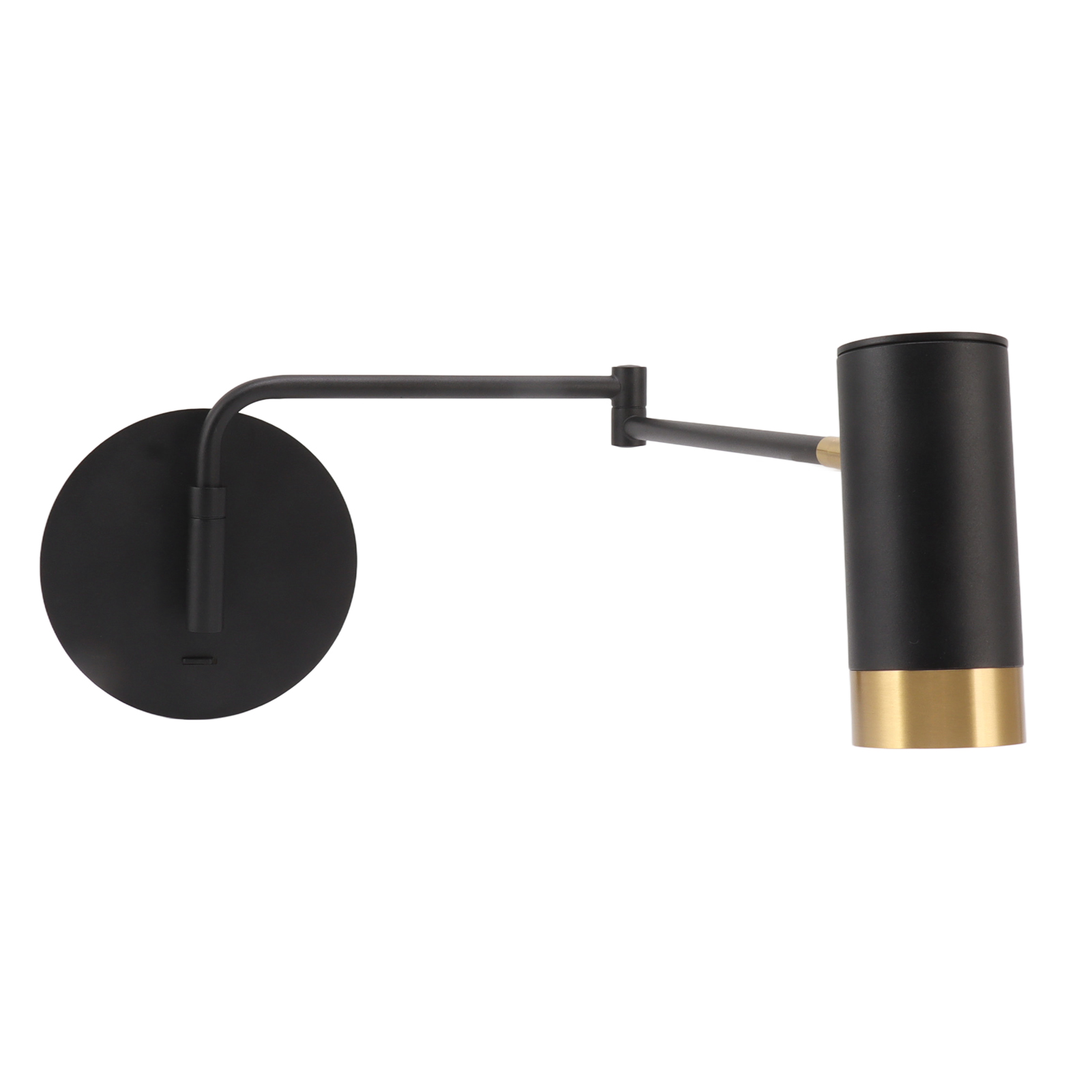 Wandmontierte Stehlampe Mit Gelenkarm Für Nachttisch, Schlafzimmer, Wohnzimmer, Leseecke, Schwarz, Mit Verstellbaren Schwenkarmen