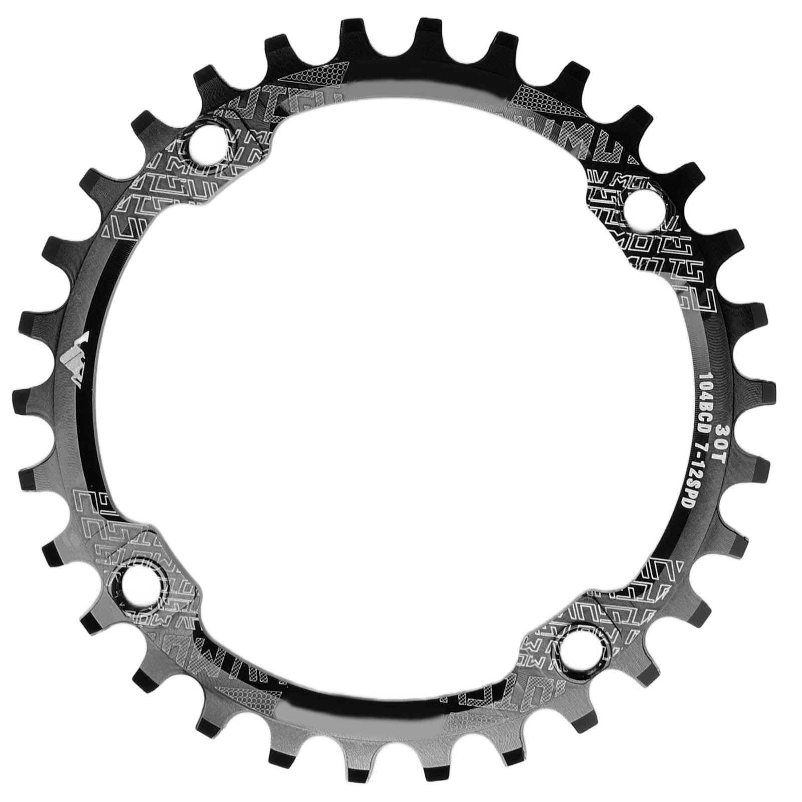104bcd Singlespeed-kettenblatt Aus Aluminium Mit 30 Zähnen, Kurbelgarnitur Für Mountainbikes, Schwarz