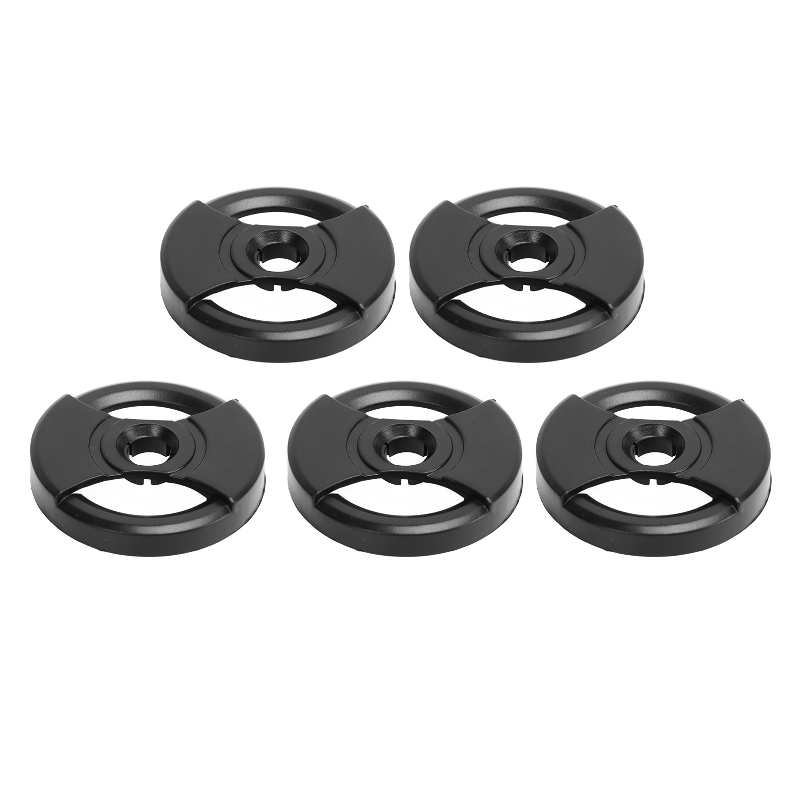 Set Mit 5 Adaptern Für 45-u/min-schallplatten, Schwarzer Kunststoff, Zubehör Für Plattenspieler Und Grammophone, 1,5 Cm Durchmesser