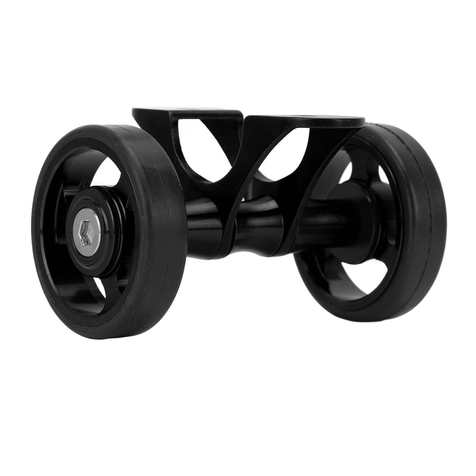 Easywheel Fahrradschutzbleche Mit Doppelrollen Für Brompton-falträder, Dahon, Schwarz