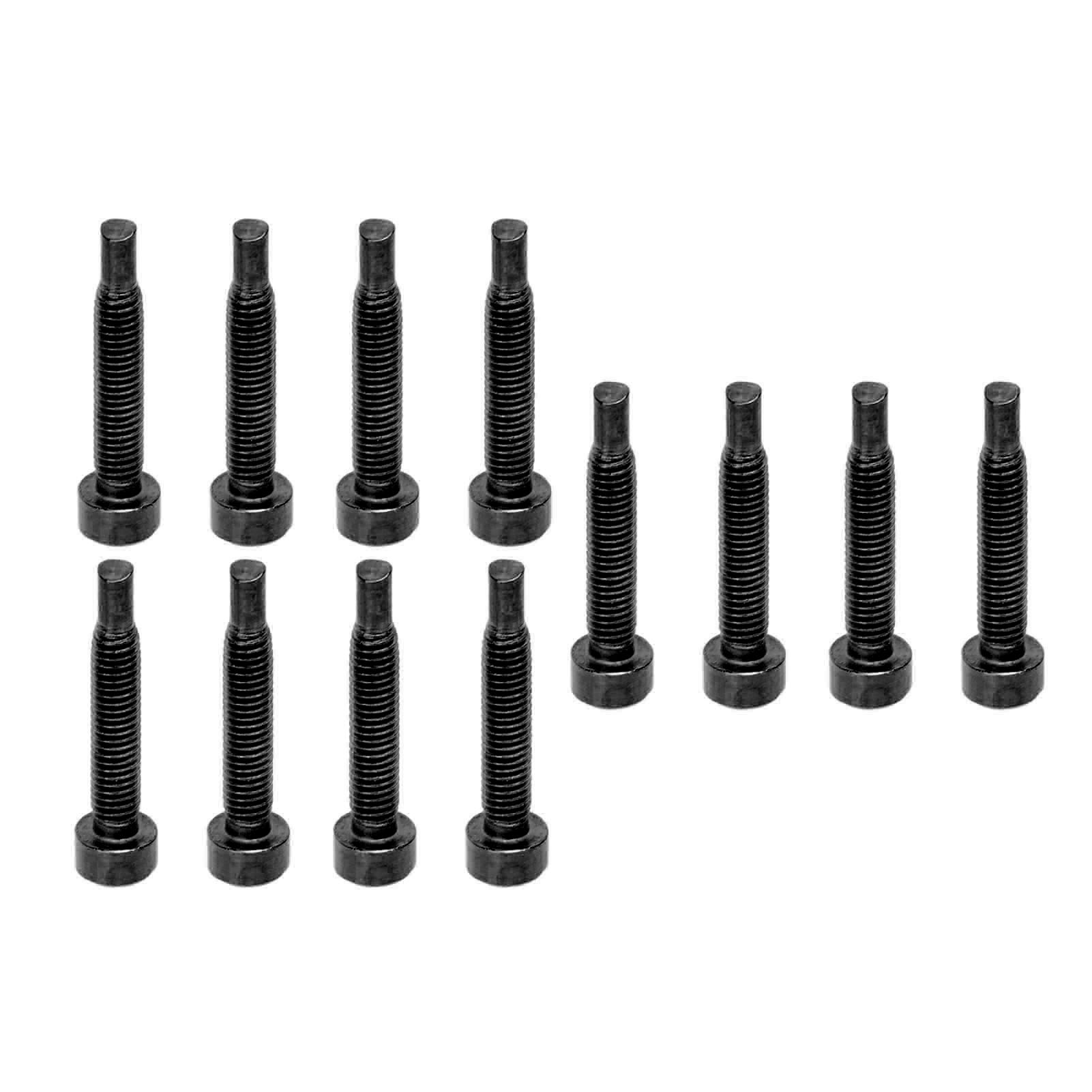 12 Gitarrenhals-befestigungsschrauben, Zubehör Für Humbucker-tonabnehmer, Bassteile, Schwarze Hardware