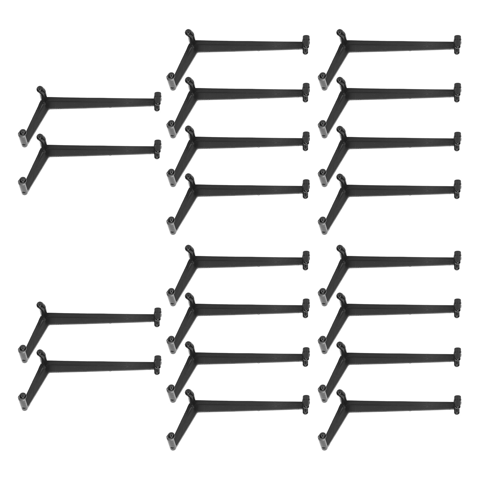 Set Mit 20 Schwarzen Astspreizern Aus Kunststoff, Druckbeständig, Hohe Härte, Für Garten- Und Obstbauarbeiten
