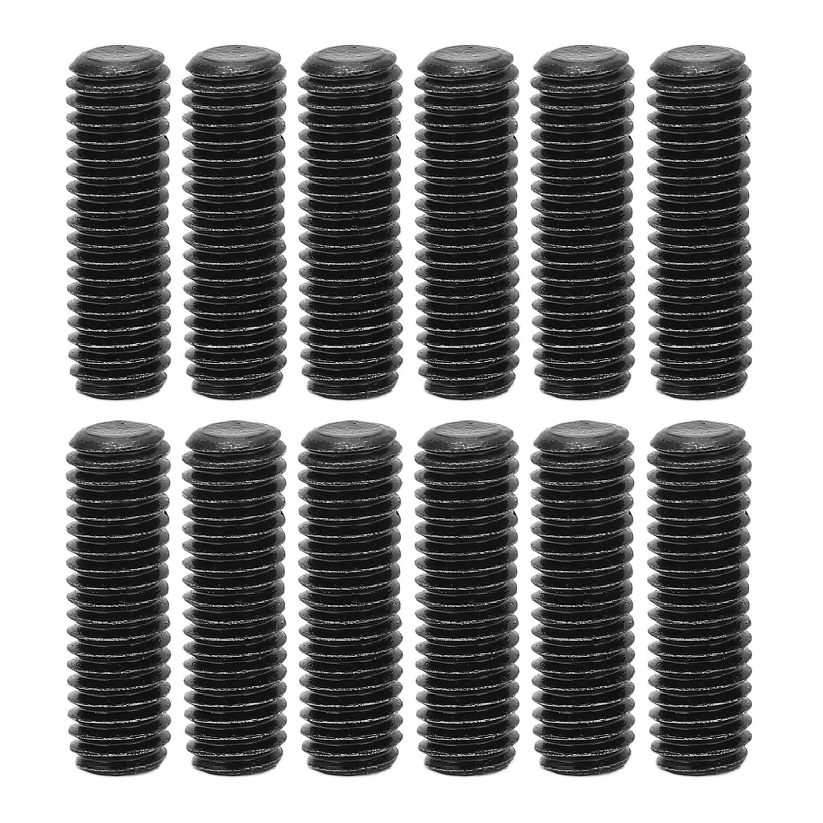 Set Mit 12 Stegschrauben Für E-gitarren, 3,1 Mm, Hochhartes Metall, Rostbeständig, Wartungszubehör, Schwarz
