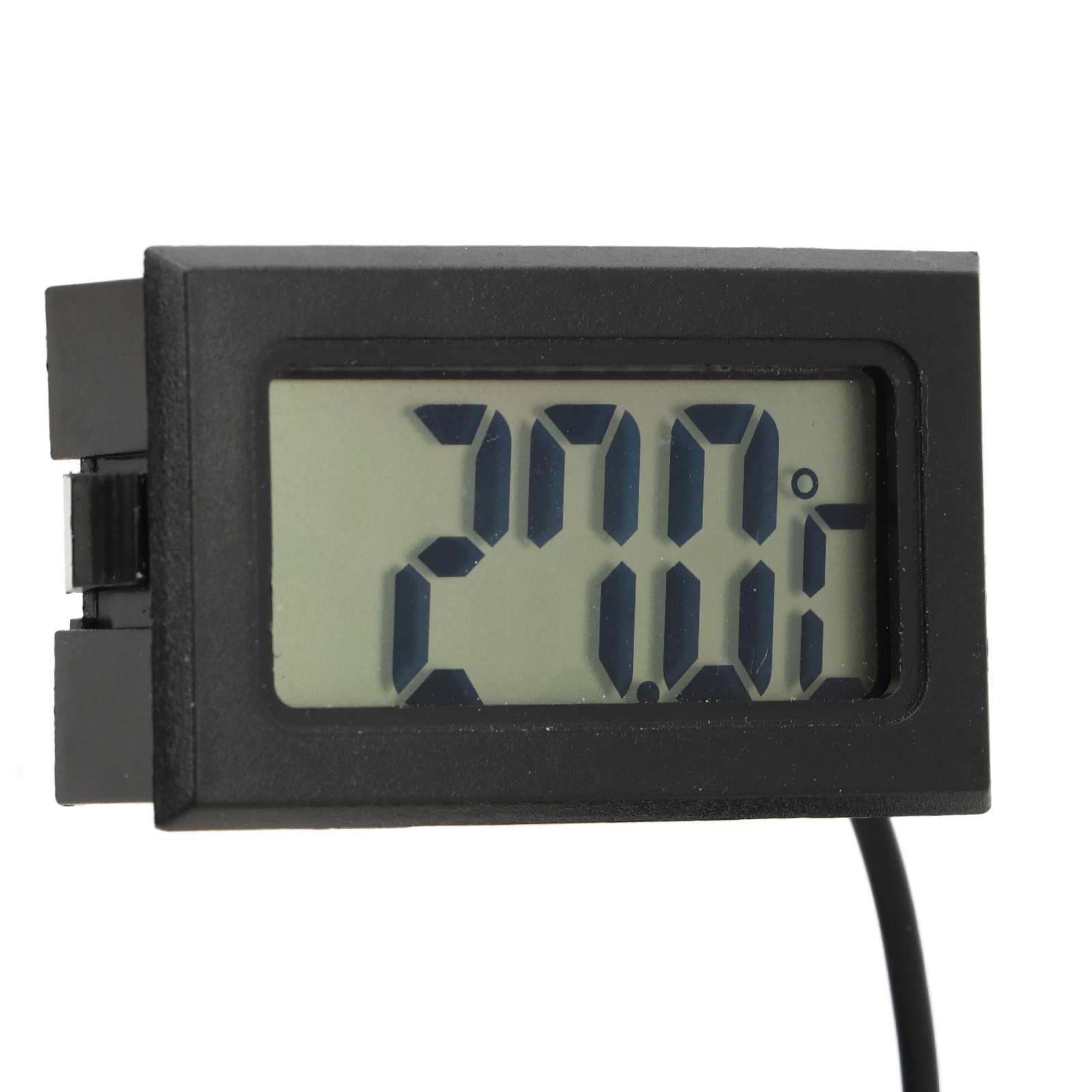 Schwarzes Elektronisches Digitales Lcd-thermometer Mit Integrierter Wasserdichter Sonde Für Inkubatoren