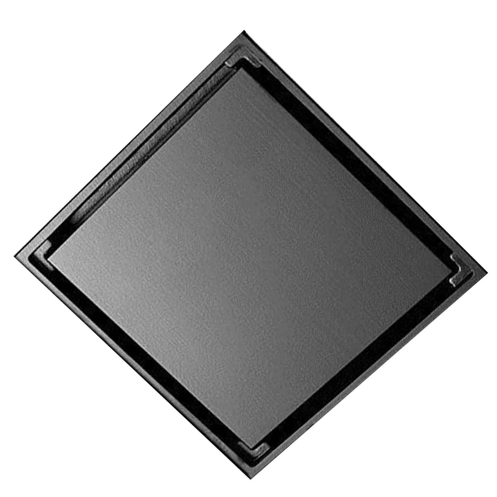 Quadratischer Duschablauf Mit Edelstahl-geruchsfilter, Schwarzer Badezimmer-bodenablauf