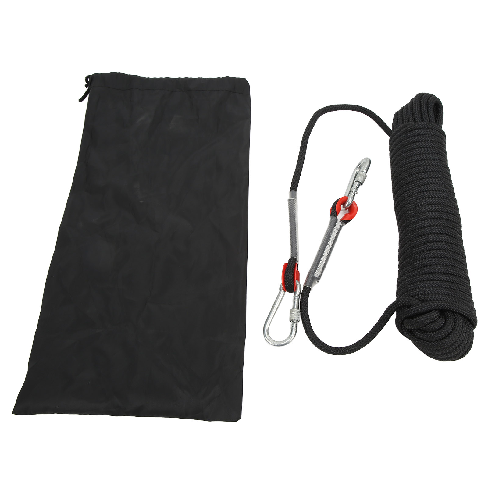 Mm Statisches Sportkletterseil, 20 M, Schwarz, Für Berge, Felsen, Bäume – Outdoor-abenteuerseil