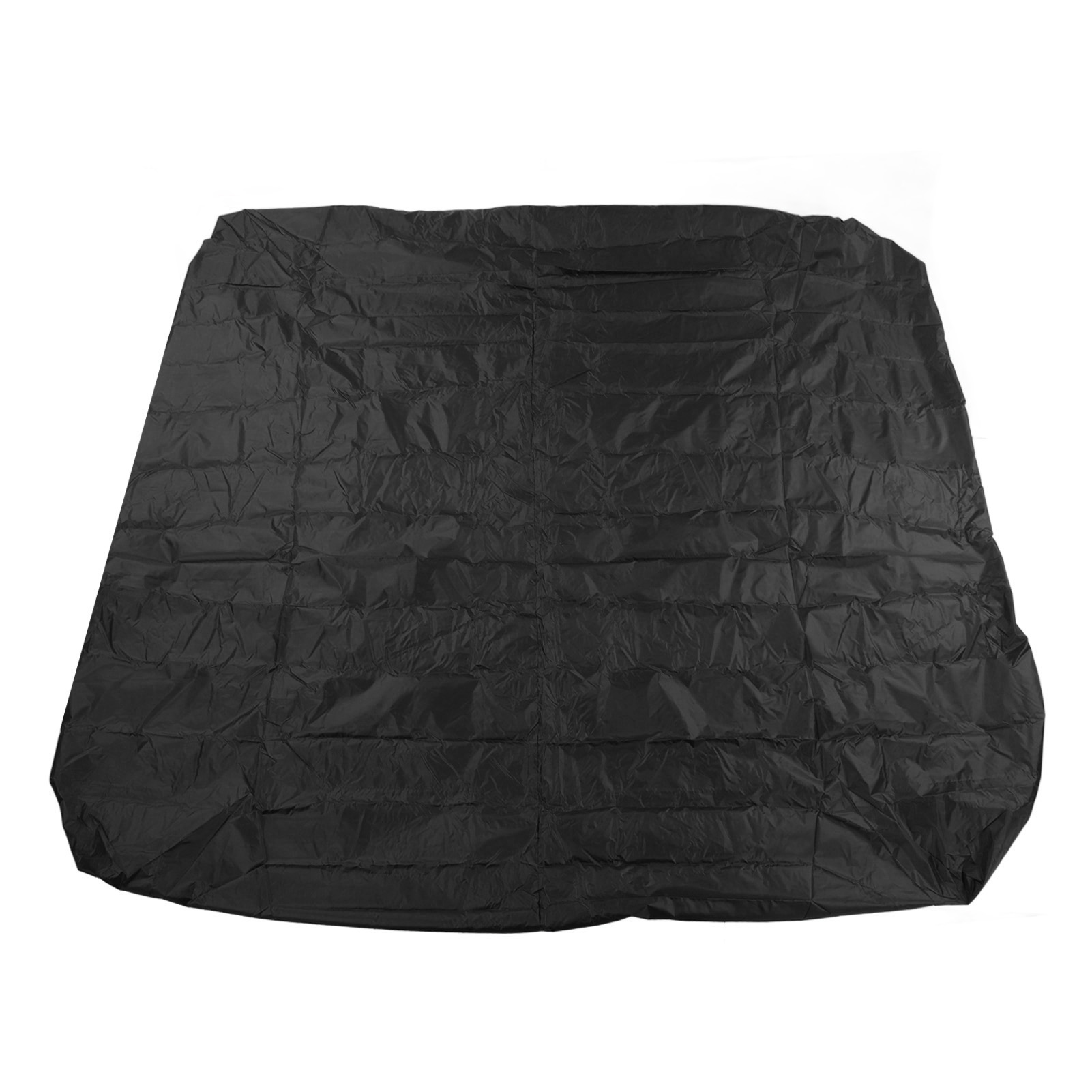 Badewannenabdeckung Für Den Außenbereich, 190 Cm, Wasserdicht, Silberfarbenes Taft-polyester, Quadratische Spa-abdeckung, Regendicht, 210 X 210 X 30 Cm, Schwarz