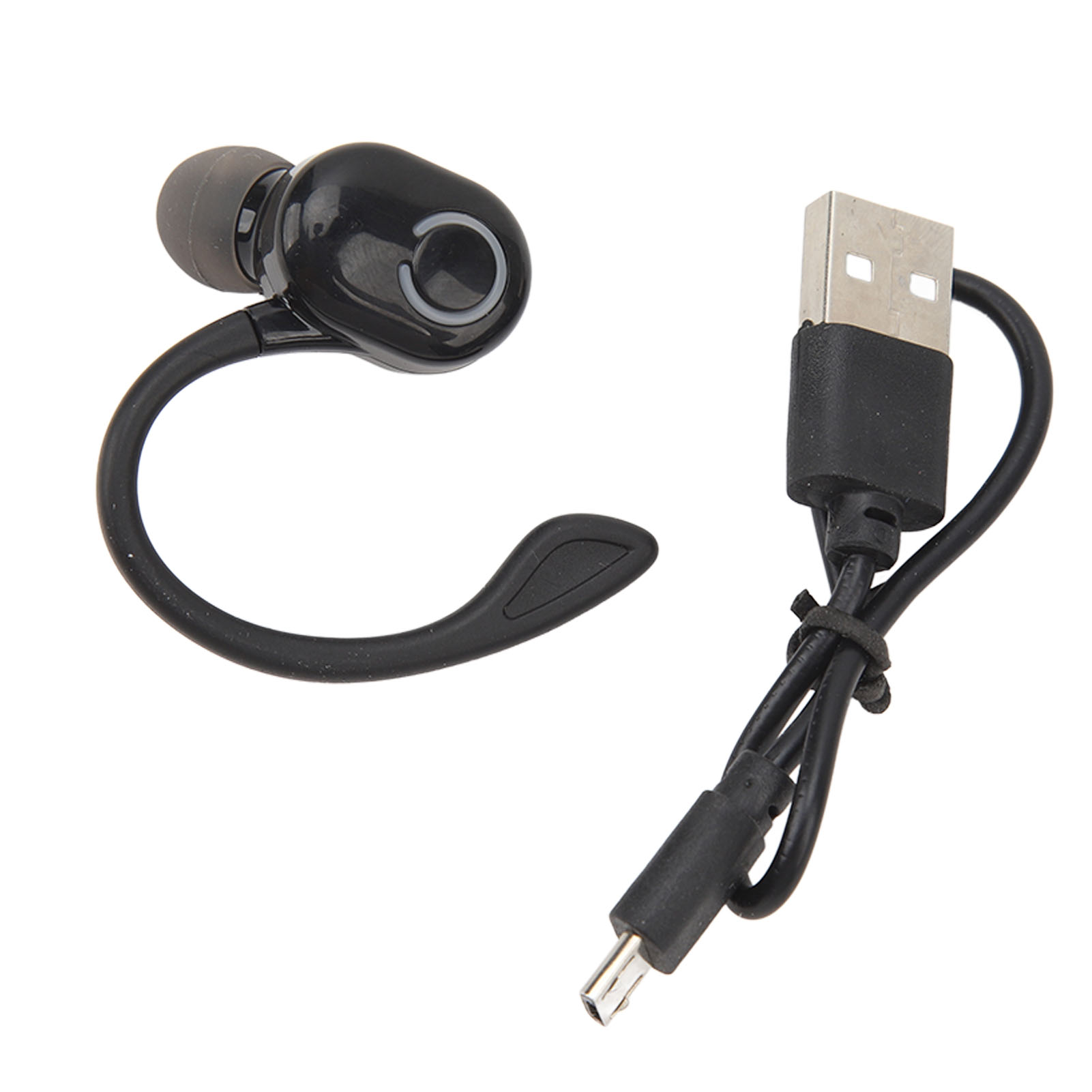 Kabelloses Bluetooth 5.2-headset Mit Geräuschunterdrückung, Ultraleichtes Headset Mit Mikrofon Und Langer Akkulaufzeit Für Lkw-fahrer Und Bürogebrauch, Schwarz