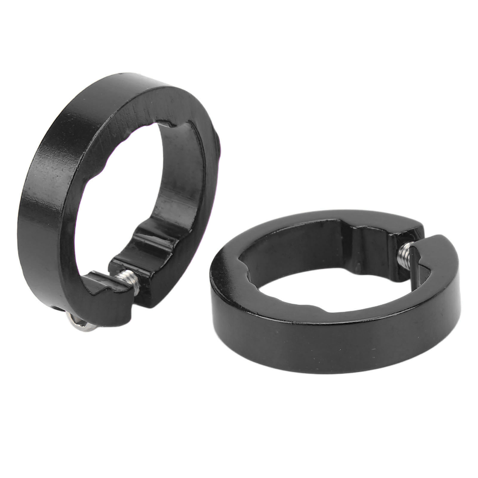 Klemmringe Aus Aluminiumlegierung Für Fahrradgriffe, Schön Und Praktisch, Griffklemmringe Für 22,2-mm-lenker, Schwarz